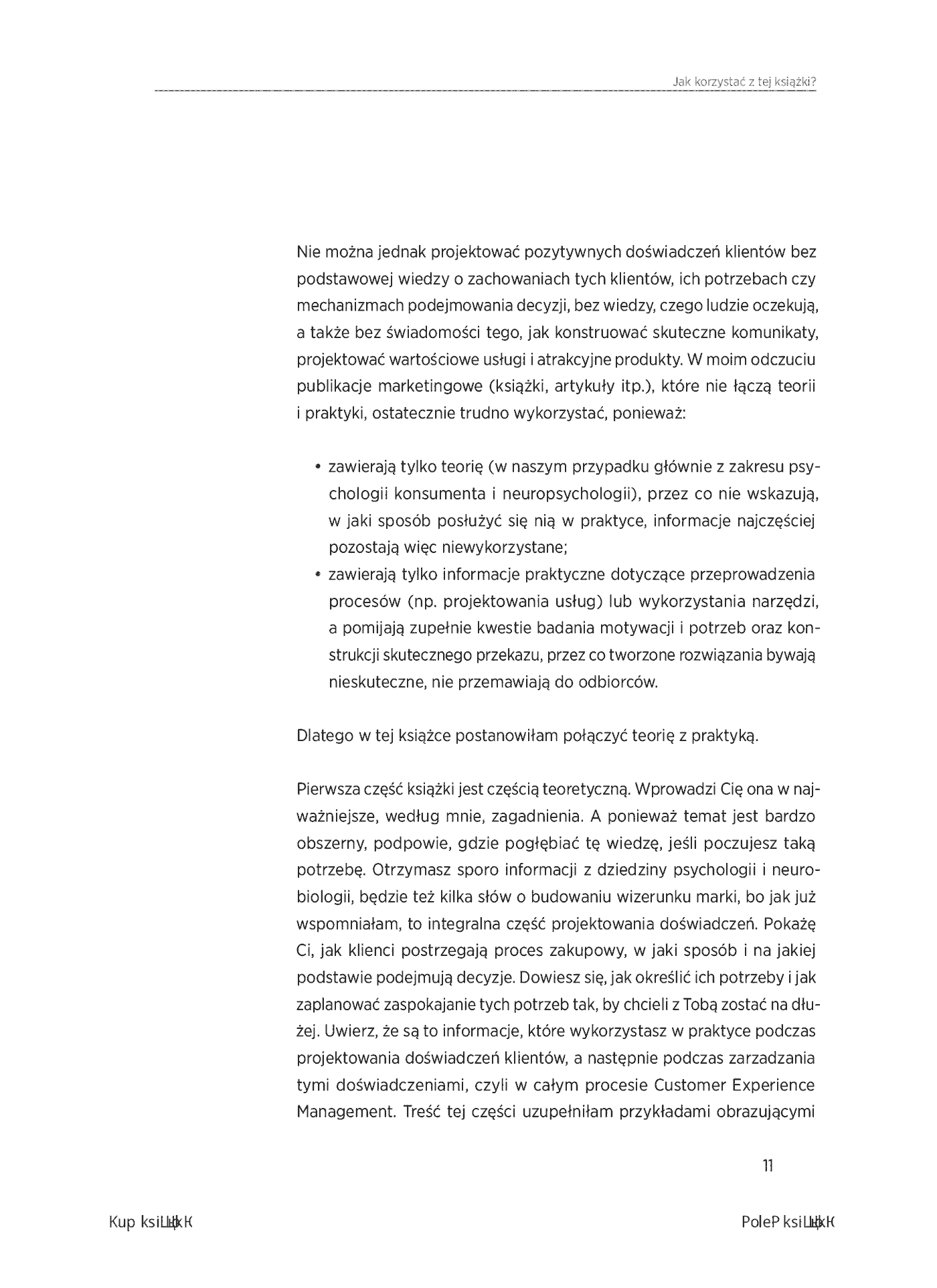 Fragment „Customer Experience Management. Moc pozytywnych doświadczeń na ścieżce Twojego klienta. Wydanie II” — strona 11 z 16