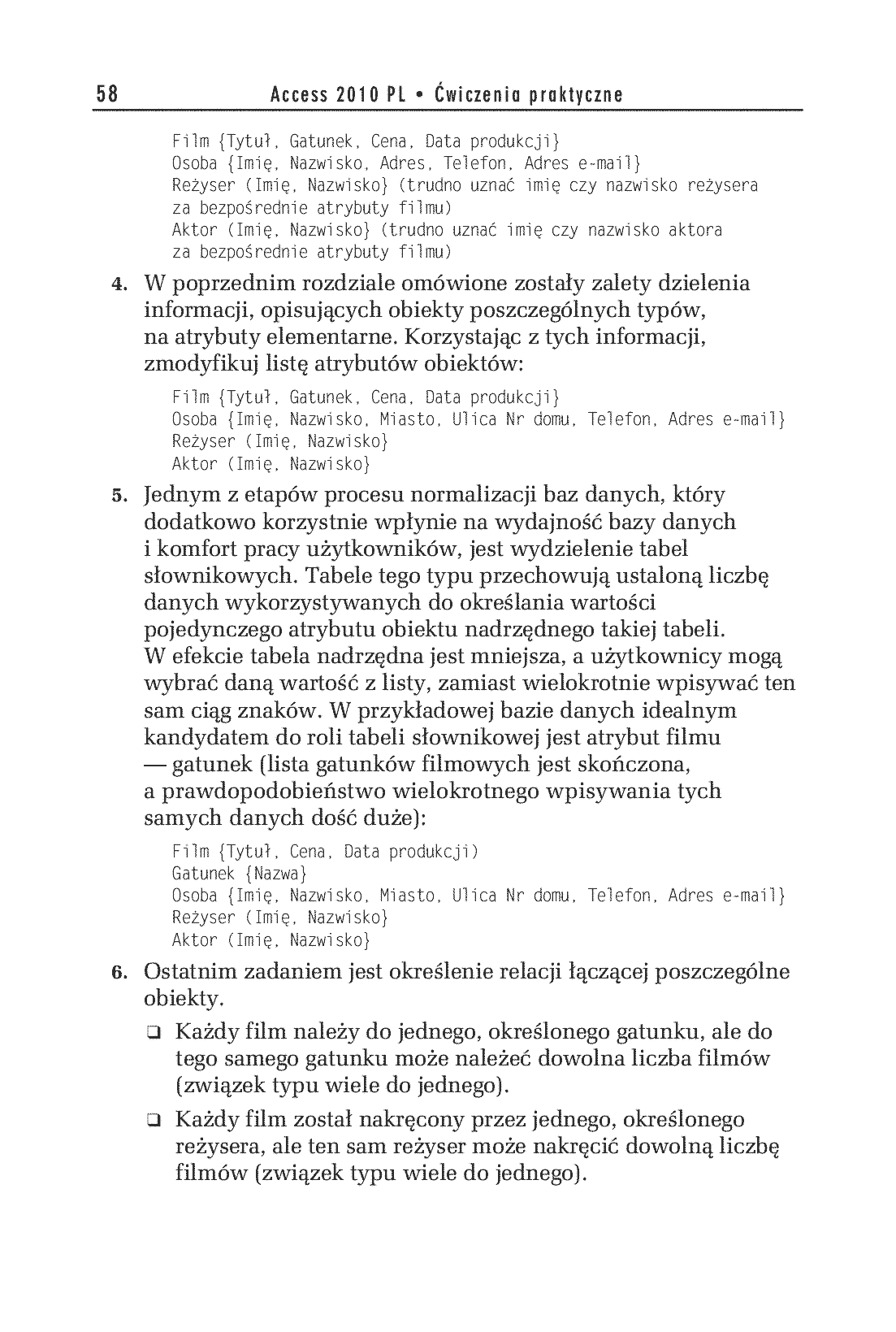Fragment „Access 2010 PL. Ćwiczenia praktyczne” — strona 7 z 23