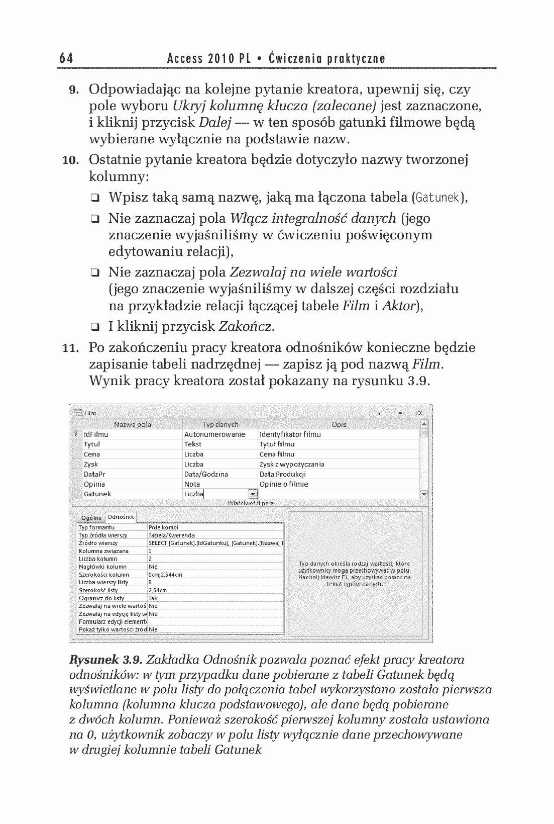 Fragment „Access 2010 PL. Ćwiczenia praktyczne” — strona 13 z 23