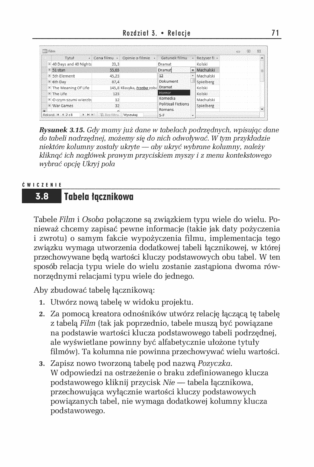 Fragment „Access 2010 PL. Ćwiczenia praktyczne” — strona 20 z 23