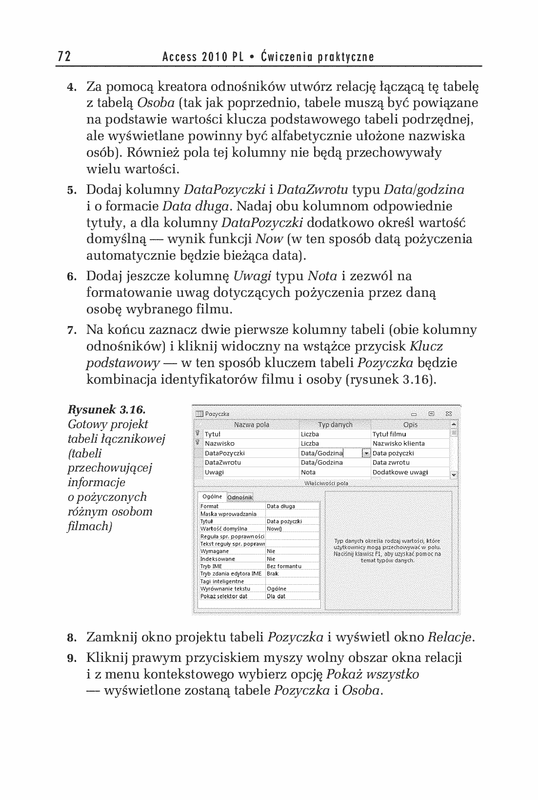 Fragment „Access 2010 PL. Ćwiczenia praktyczne” — strona 21 z 23