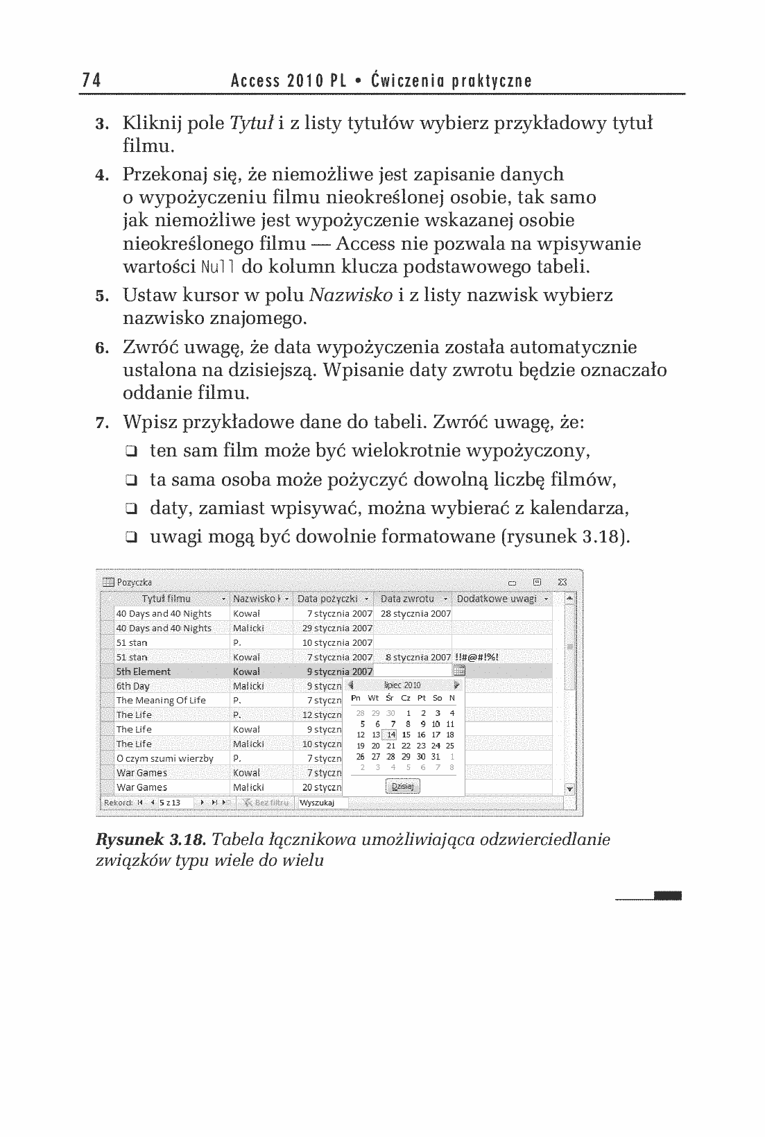 Fragment „Access 2010 PL. Ćwiczenia praktyczne” — strona 23 z 23