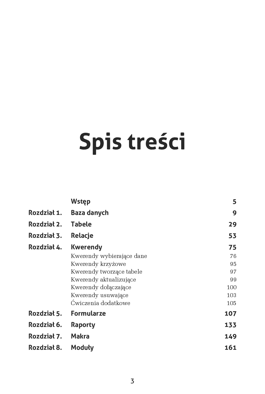 Fragment „Access 2016 PL. Ćwiczenia praktyczne” — strona 3 z 28