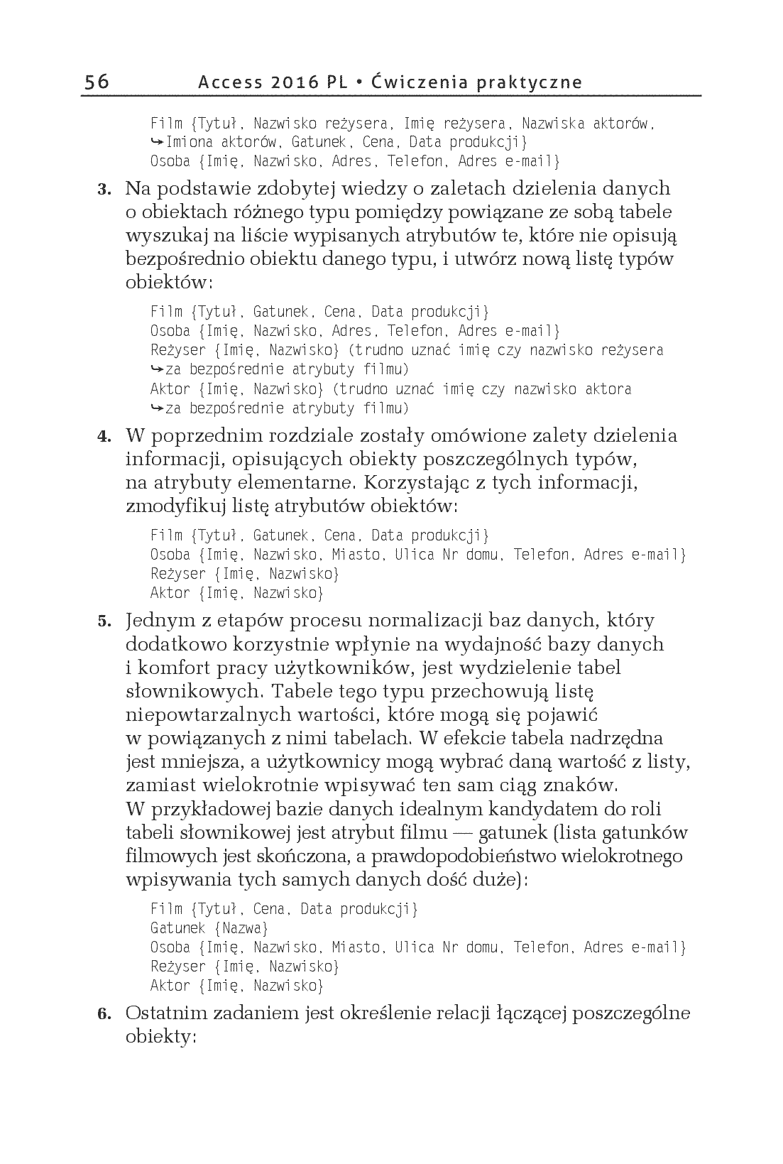 Fragment „Access 2016 PL. Ćwiczenia praktyczne” — strona 8 z 28