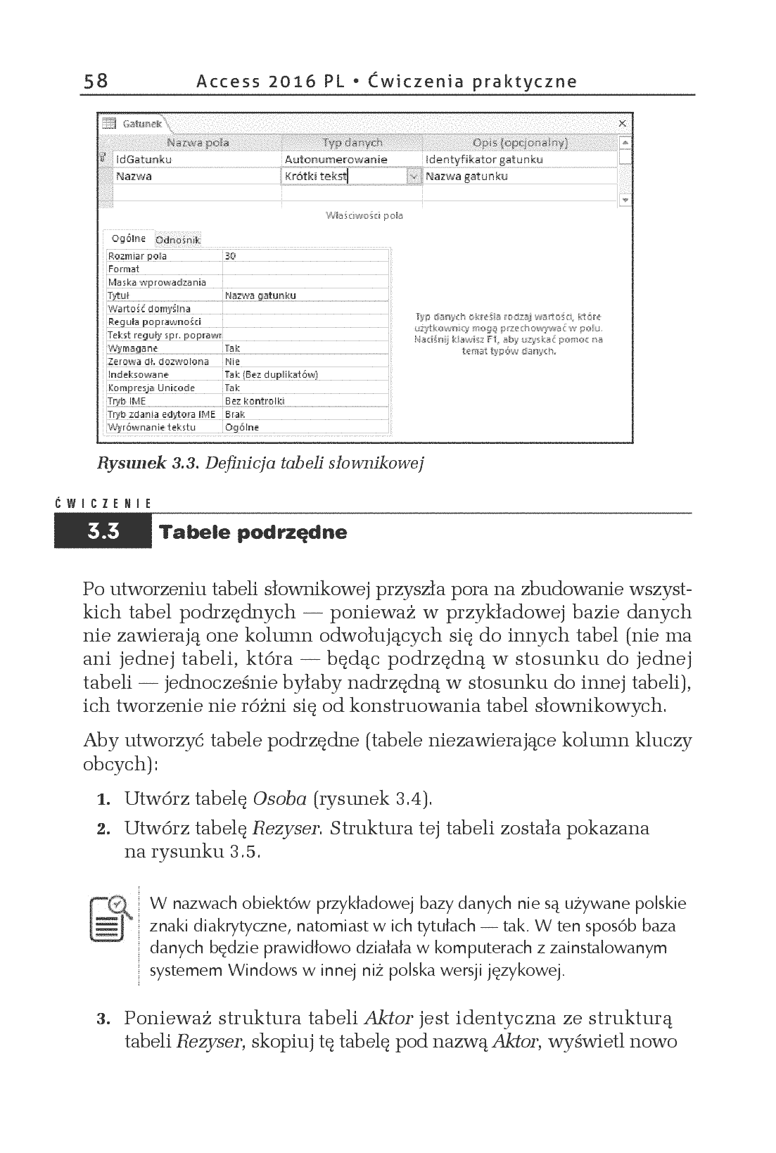 Fragment „Access 2016 PL. Ćwiczenia praktyczne” — strona 10 z 28