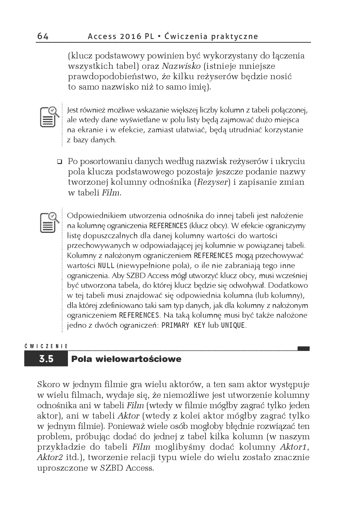 Fragment „Access 2016 PL. Ćwiczenia praktyczne” — strona 16 z 28