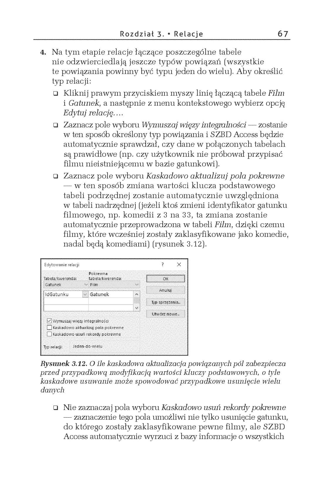 Fragment „Access 2016 PL. Ćwiczenia praktyczne” — strona 19 z 28