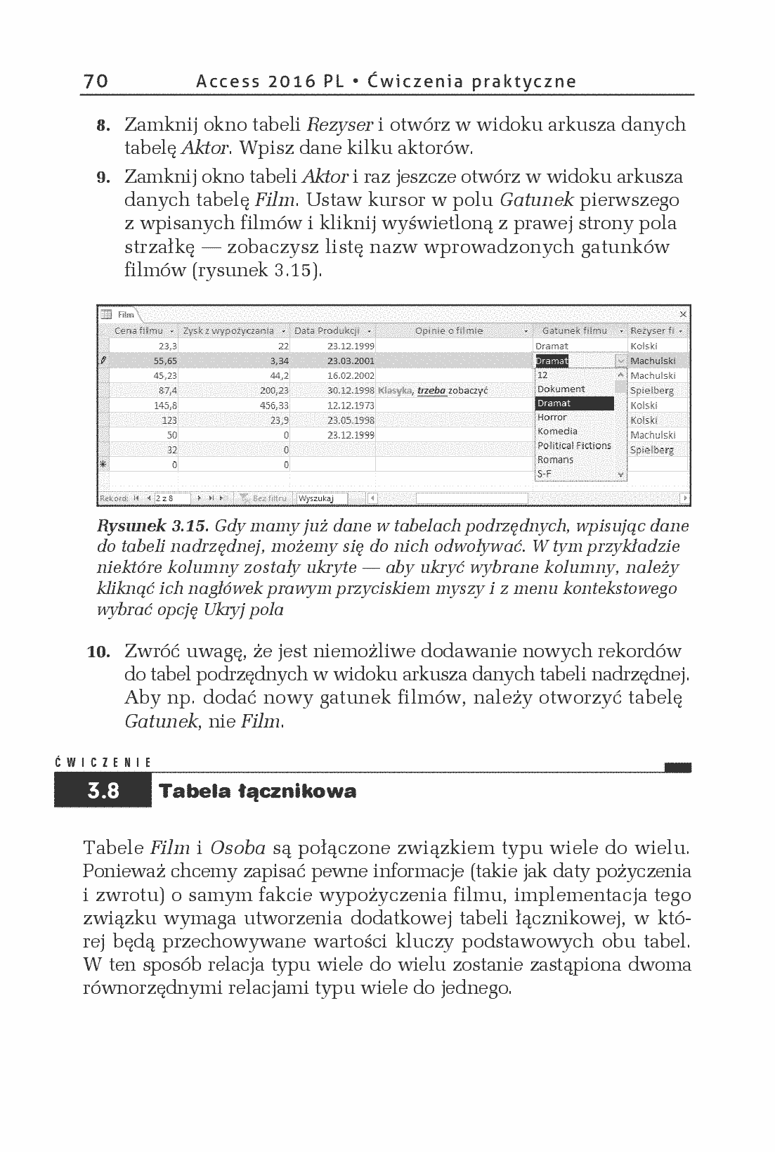 Fragment „Access 2016 PL. Ćwiczenia praktyczne” — strona 22 z 28