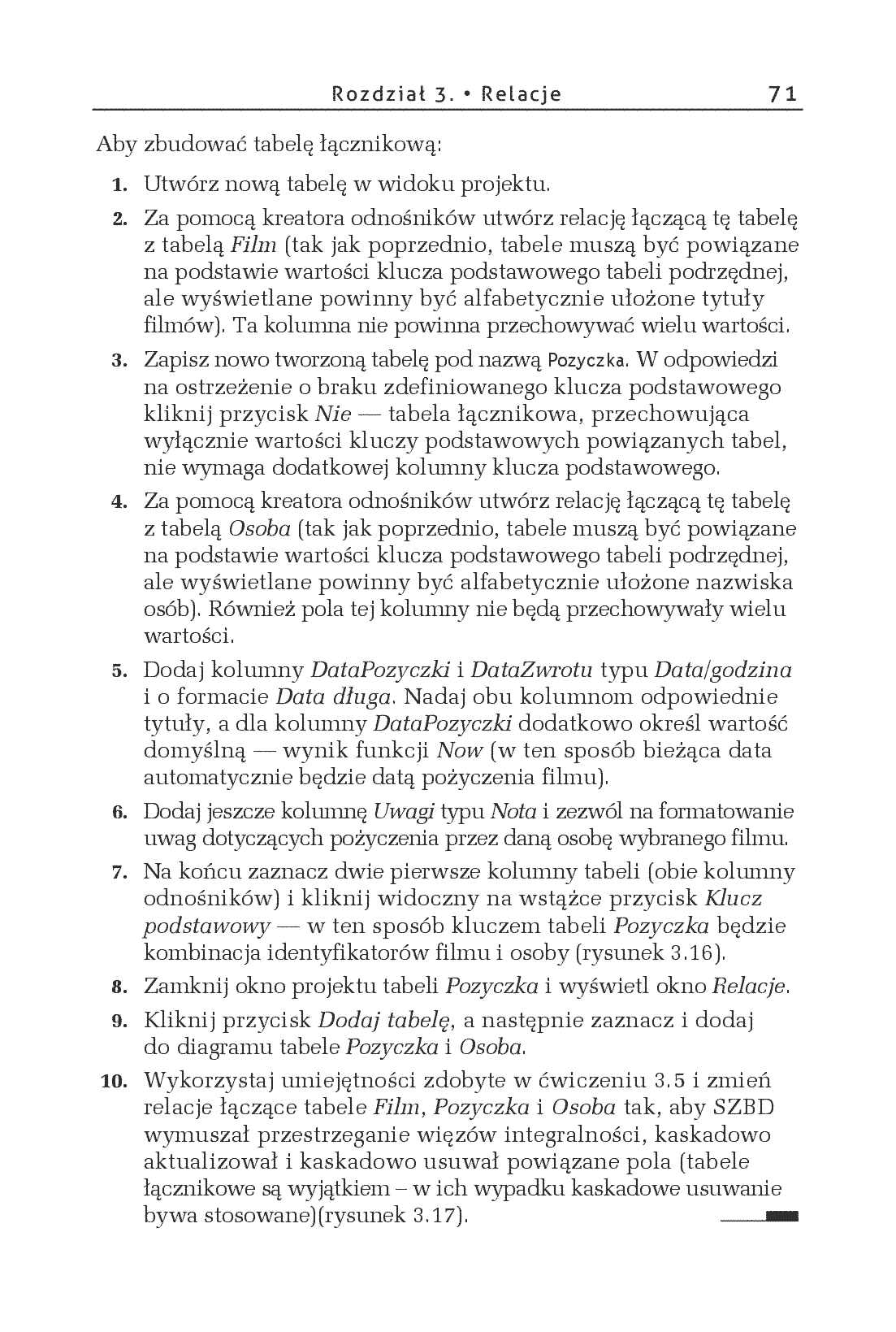 Fragment „Access 2016 PL. Ćwiczenia praktyczne” — strona 23 z 28