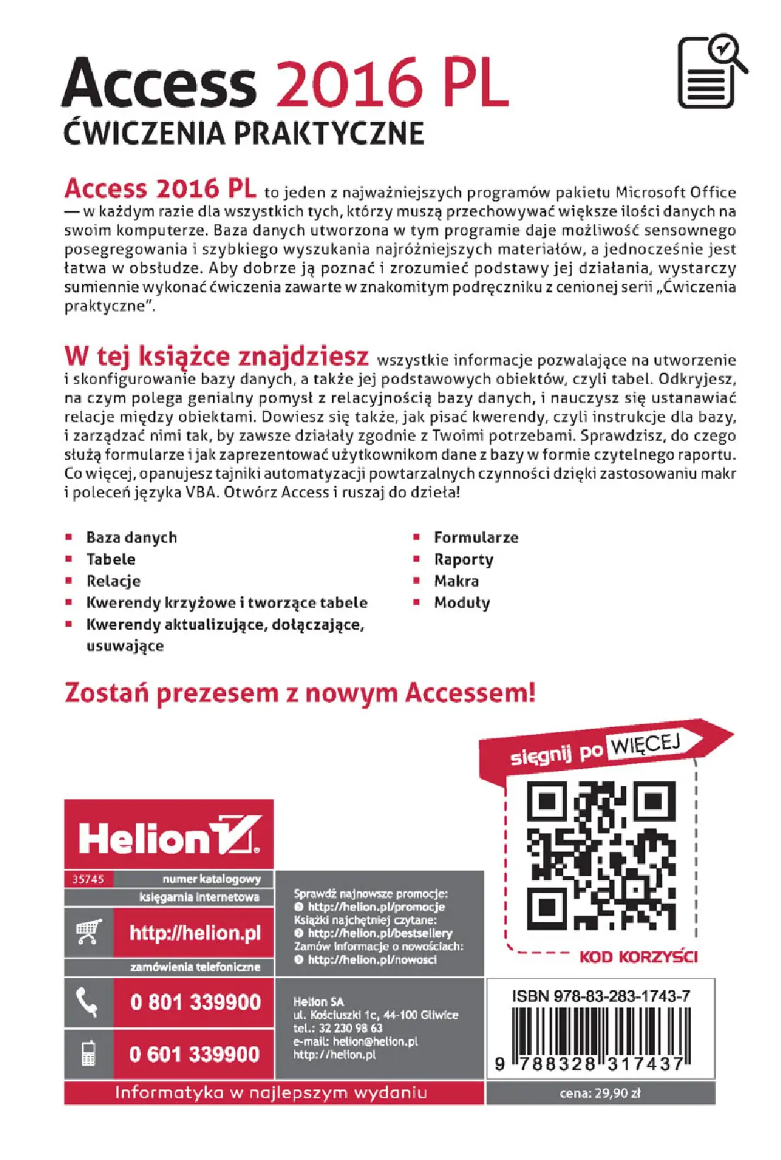 Fragment „Access 2016 PL. Ćwiczenia praktyczne” — strona 28 z 28