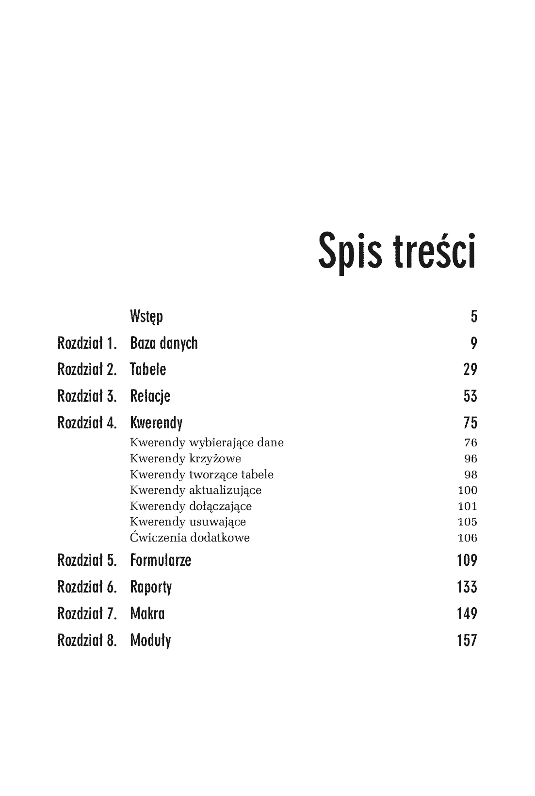 Fragment „Access 2007 PL. Ćwiczenia praktyczne” — strona 2 z 24