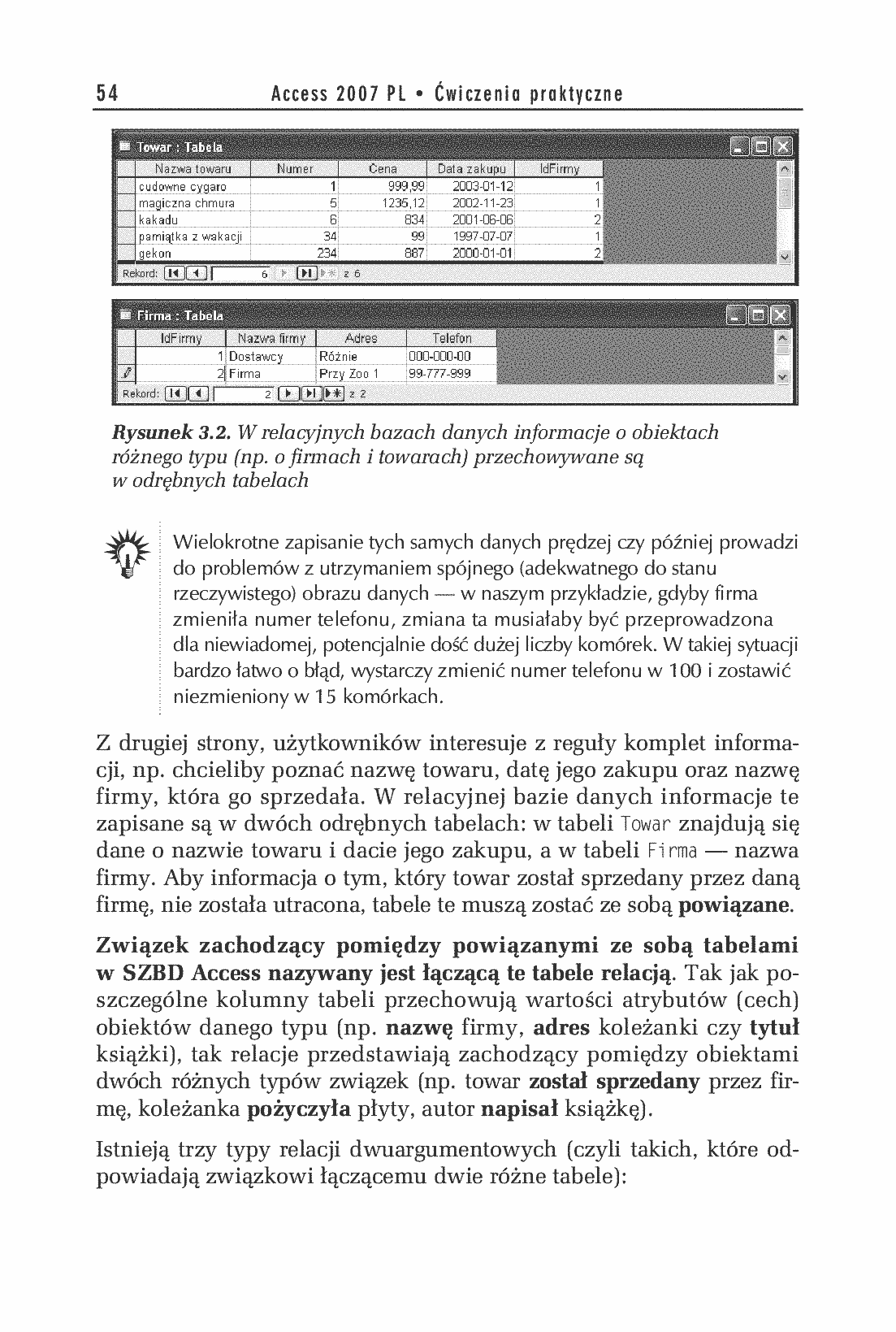 Fragment „Access 2007 PL. Ćwiczenia praktyczne” — strona 4 z 24