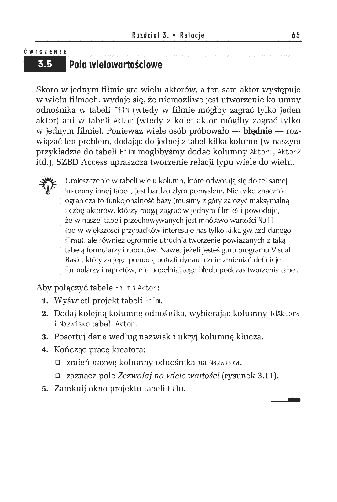 Fragment „Access 2007 PL. Ćwiczenia praktyczne” — strona 15 z 24