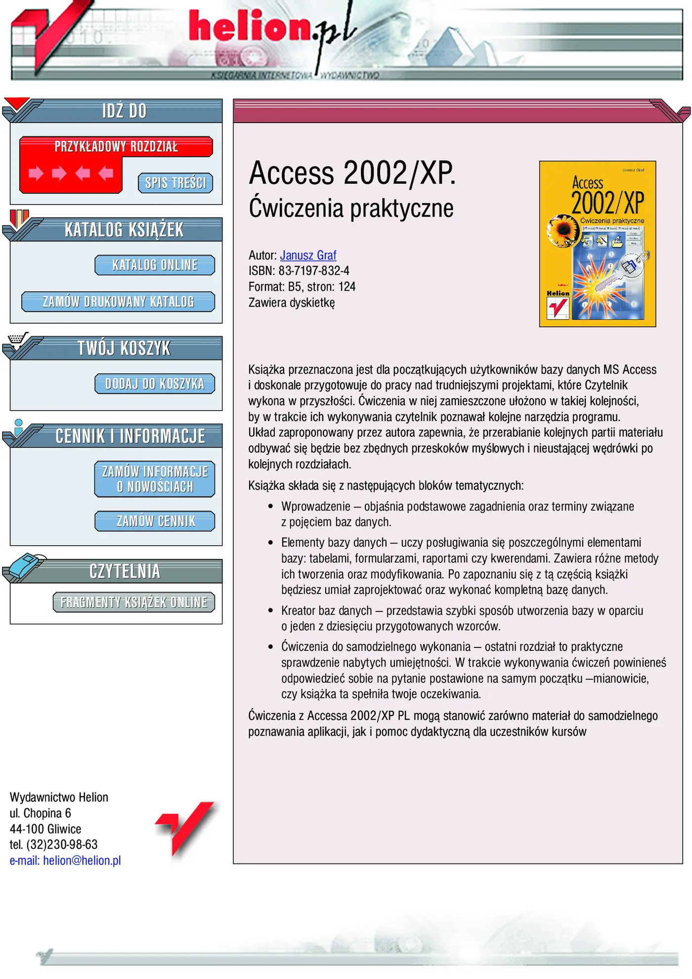 Fragment „Access 2002/XP. Ćwiczenia praktyczne” — strona 1 z 8