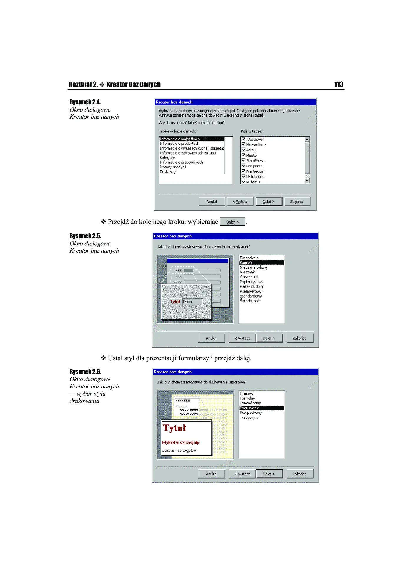 Fragment „Access 2002/XP. Ćwiczenia praktyczne” — strona 6 z 8