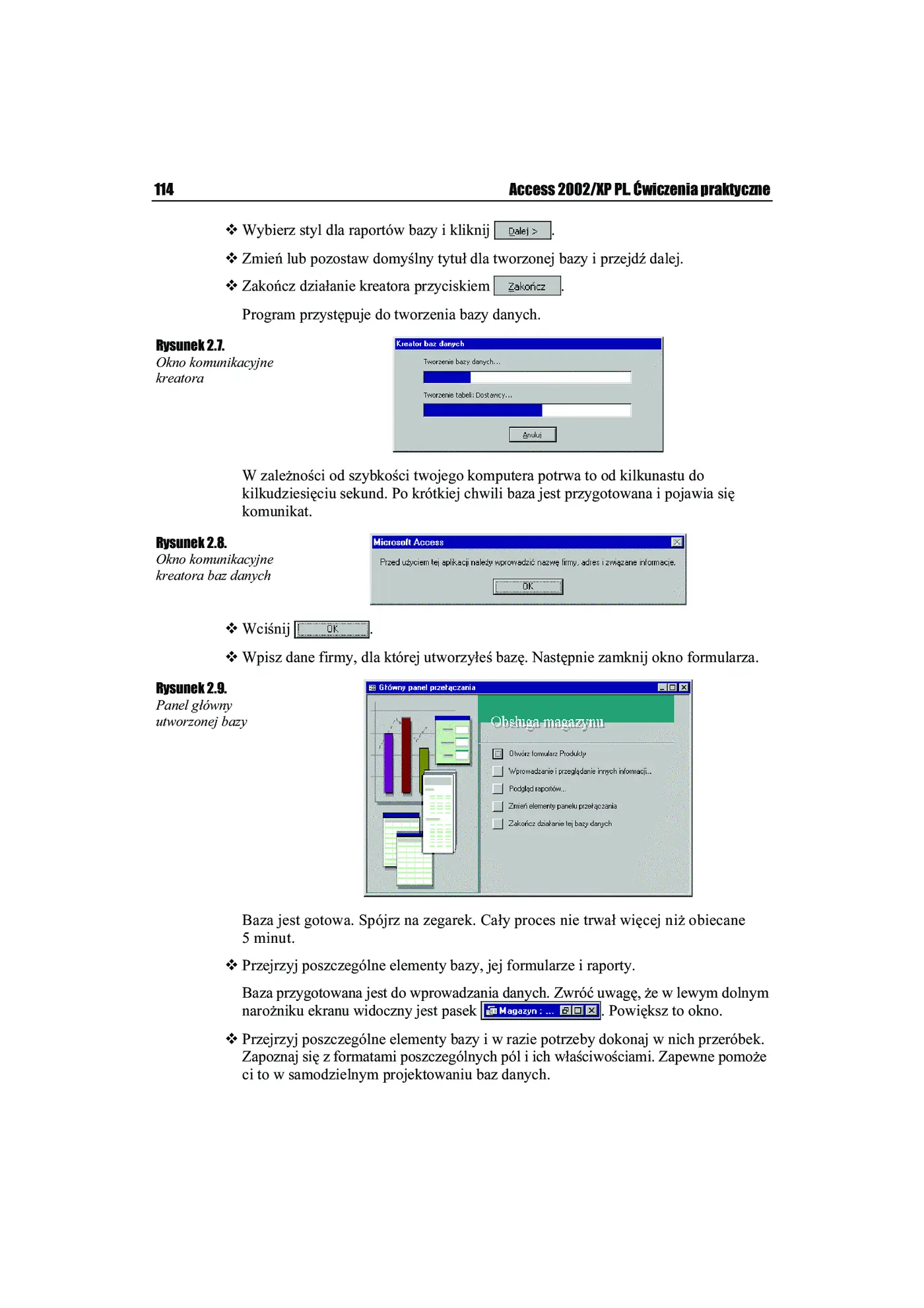 Fragment „Access 2002/XP. Ćwiczenia praktyczne” — strona 7 z 8