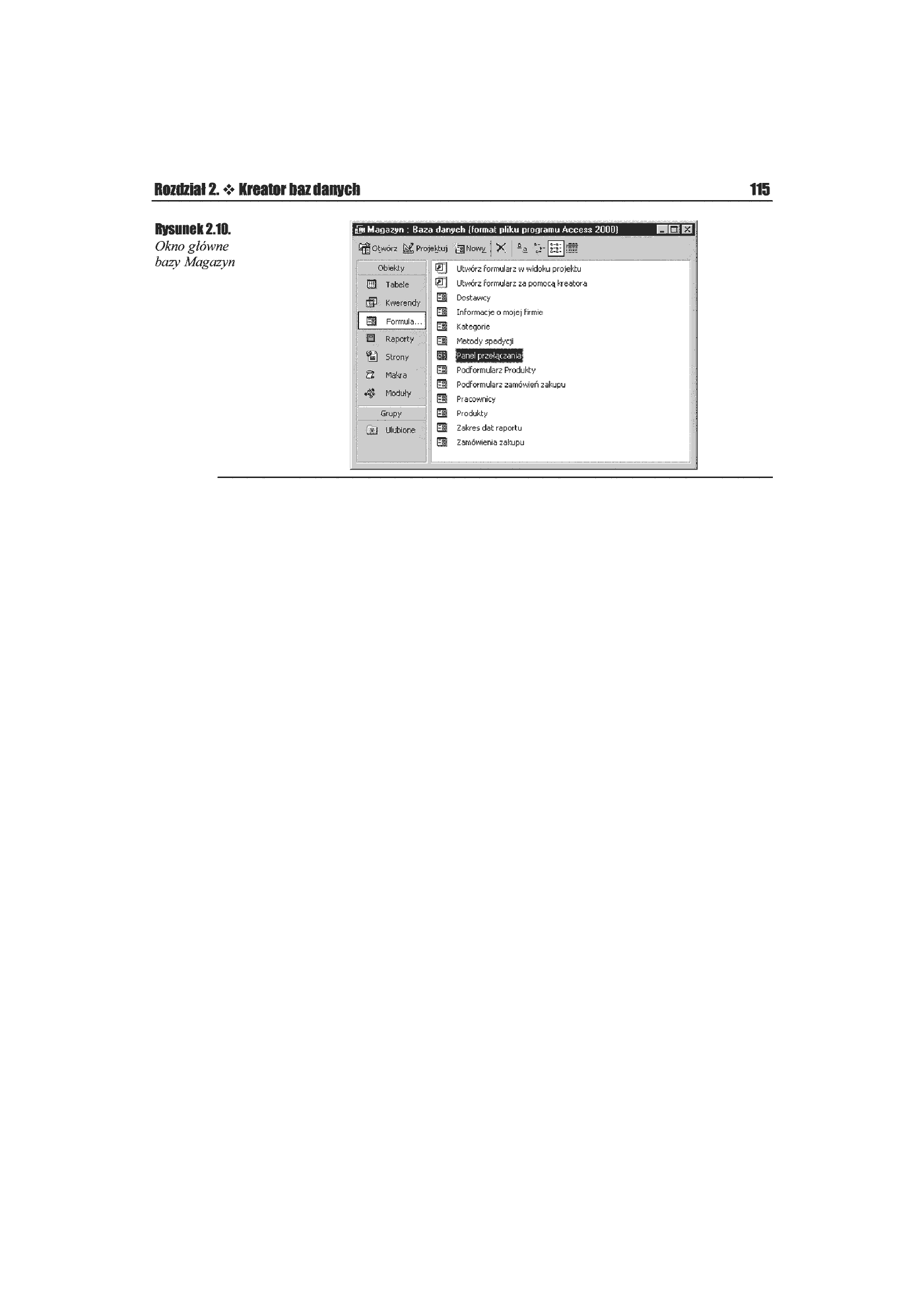 Fragment „Access 2002/XP. Ćwiczenia praktyczne” — strona 8 z 8