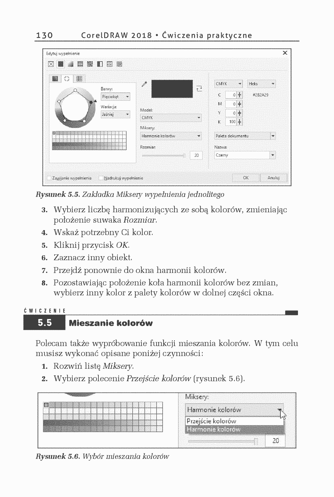 Fragment „CorelDRAW 2018 PL. Ćwiczenia praktyczne” — strona 10 z 30