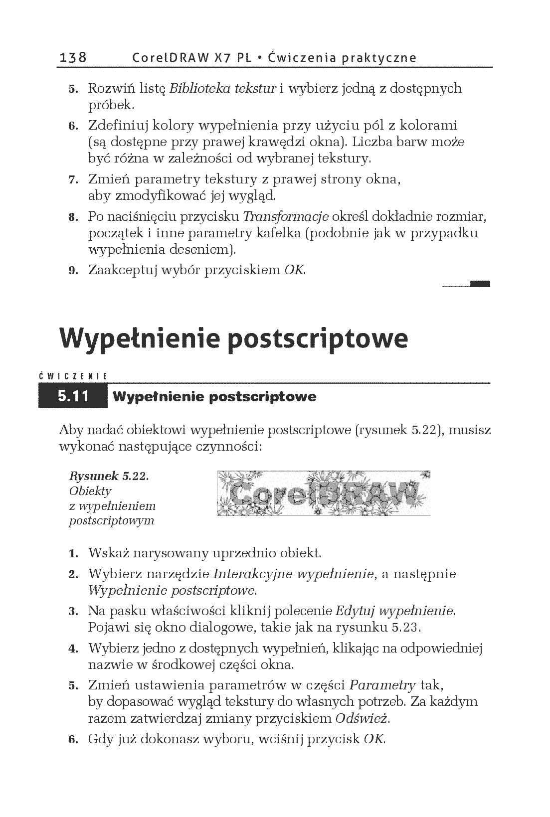 Fragment „CorelDRAW X7 PL. Ćwiczenia praktyczne” — strona 22 z 30
