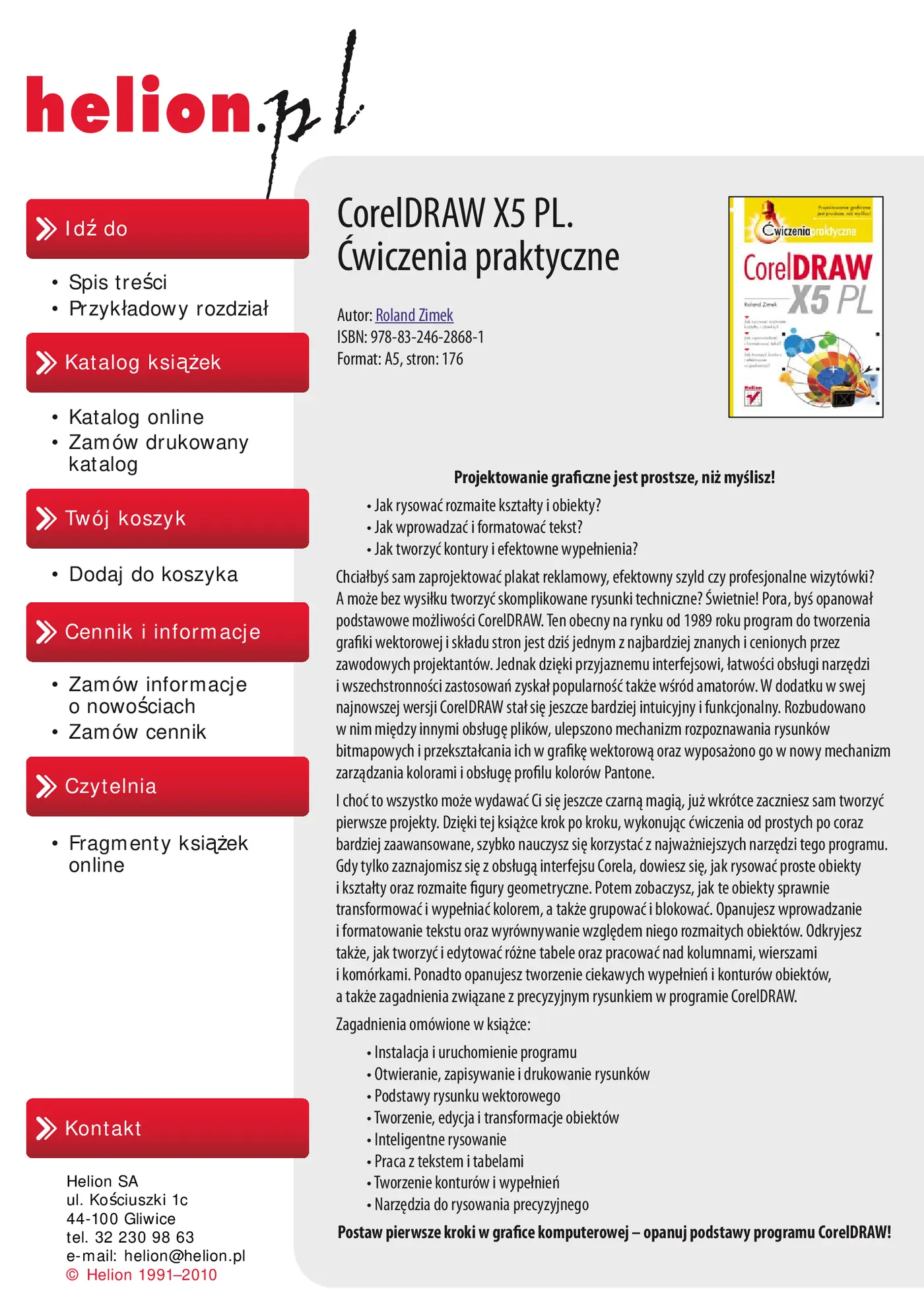 Fragment „CorelDRAW X5 PL. Ćwiczenia praktyczne” — strona 2 z 28