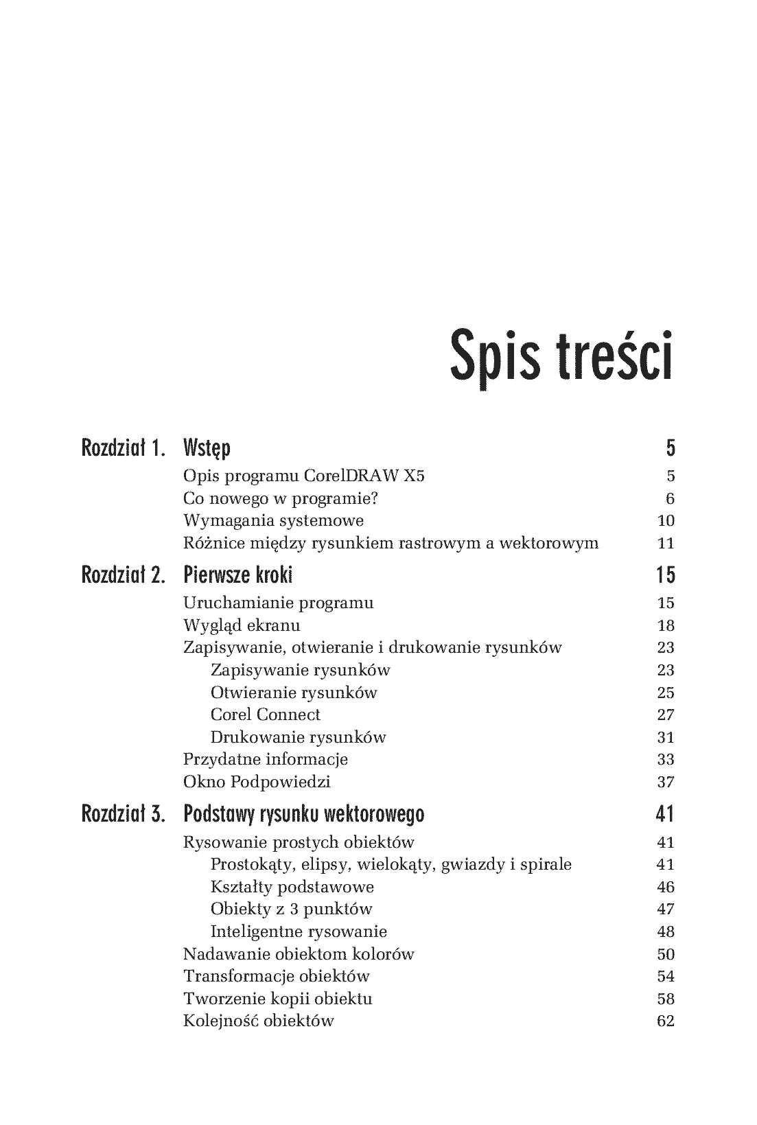 Fragment „CorelDRAW X5 PL. Ćwiczenia praktyczne” — strona 3 z 28