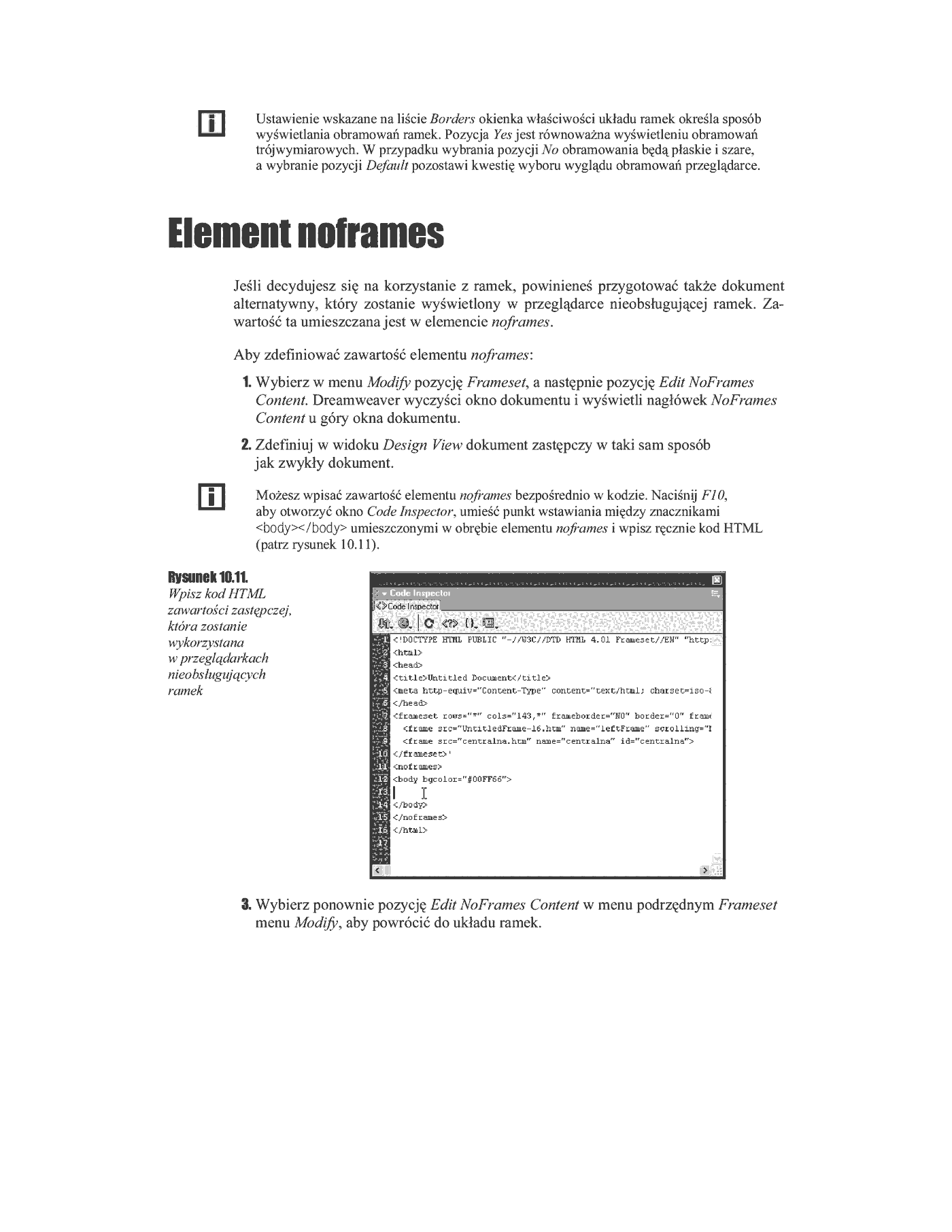 Fragment „Dreamweaver MX” — strona 15 z 17