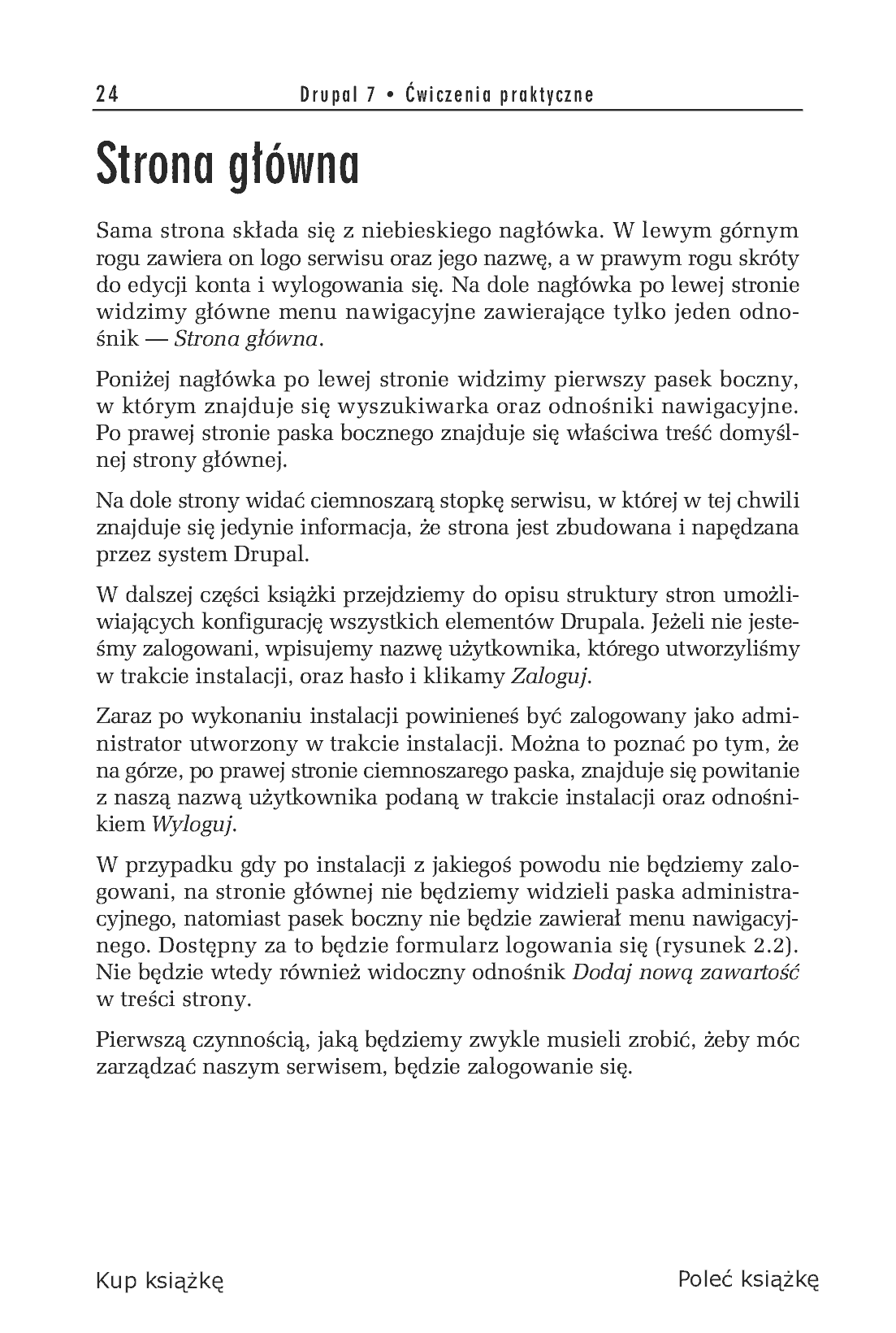 Fragment „Drupal 7. Ćwiczenia praktyczne” — strona 6 z 19