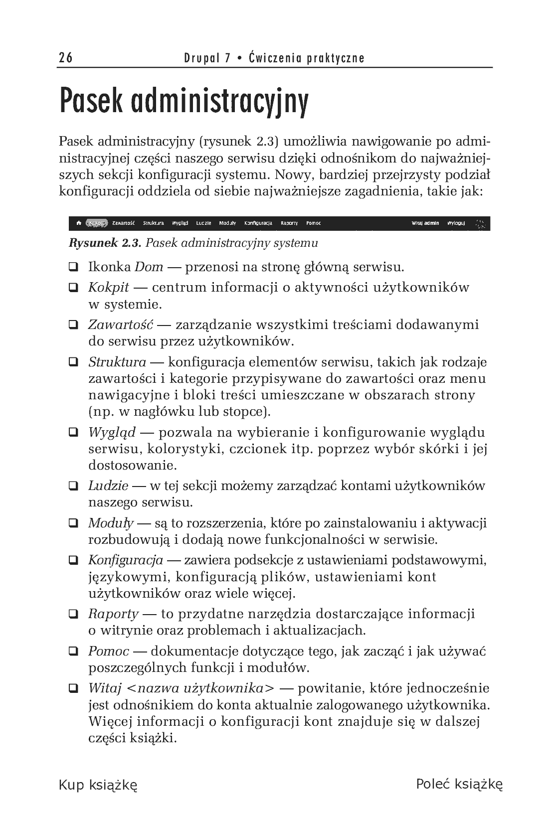 Fragment „Drupal 7. Ćwiczenia praktyczne” — strona 8 z 19