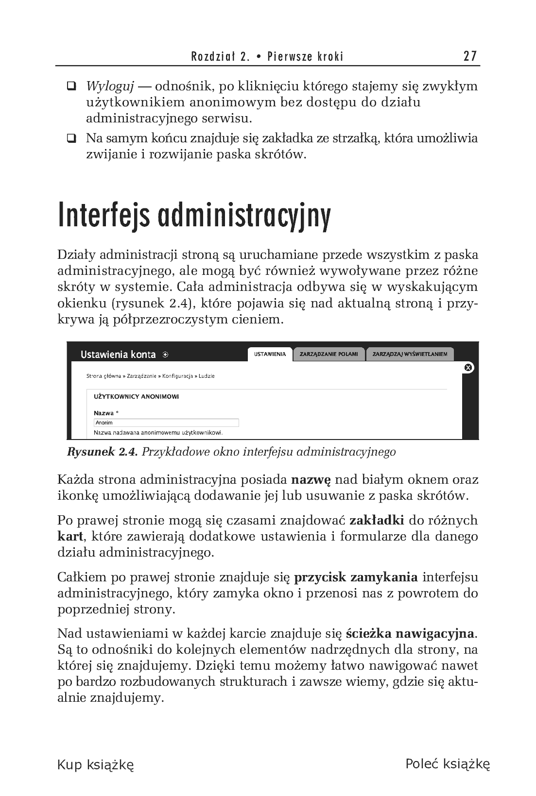 Fragment „Drupal 7. Ćwiczenia praktyczne” — strona 9 z 19