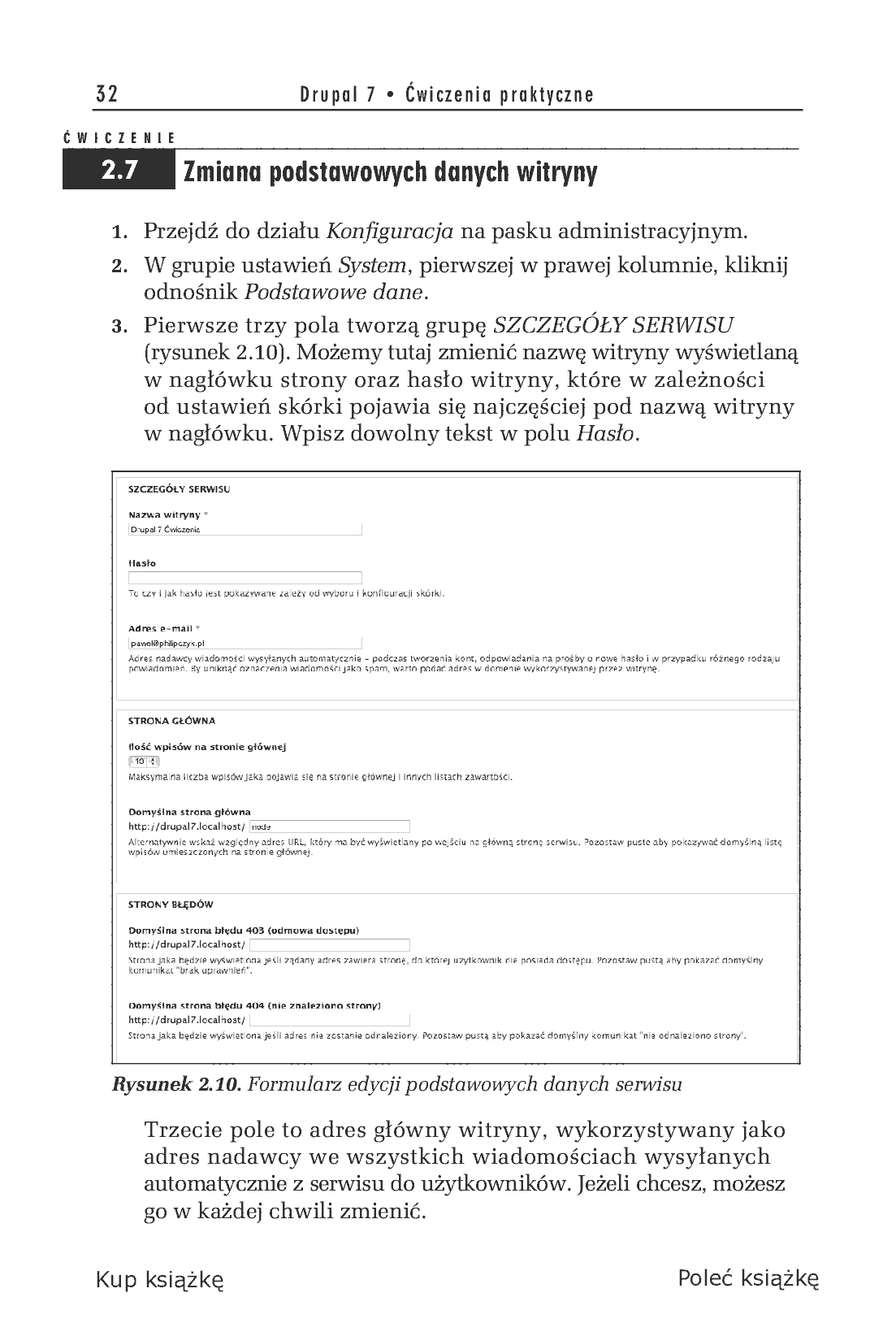 Fragment „Drupal 7. Ćwiczenia praktyczne” — strona 14 z 19