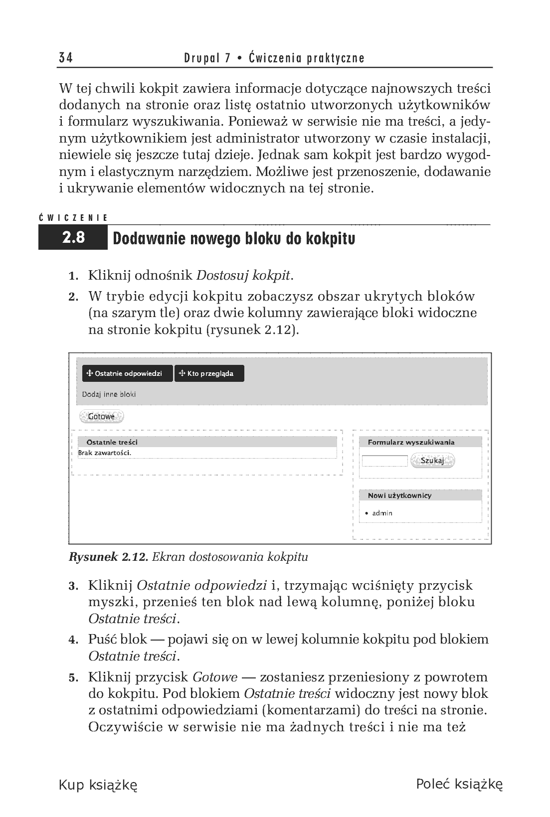 Fragment „Drupal 7. Ćwiczenia praktyczne” — strona 16 z 19