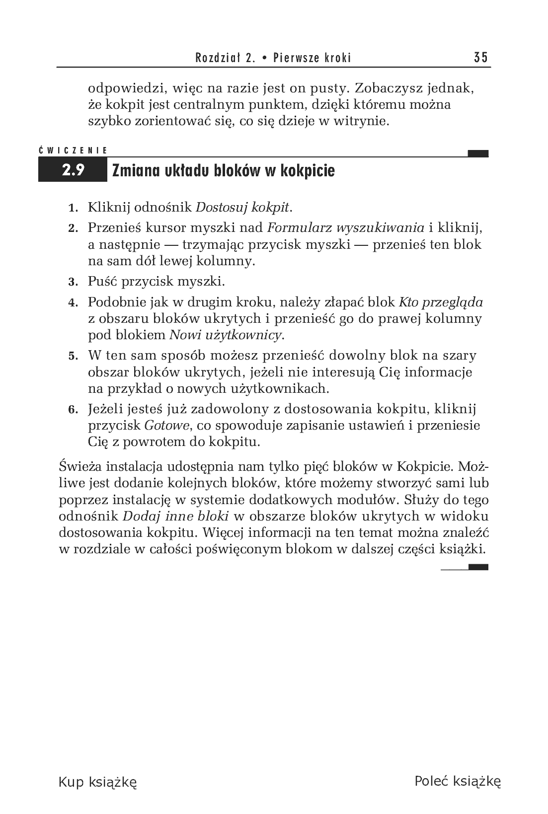 Fragment „Drupal 7. Ćwiczenia praktyczne” — strona 17 z 19