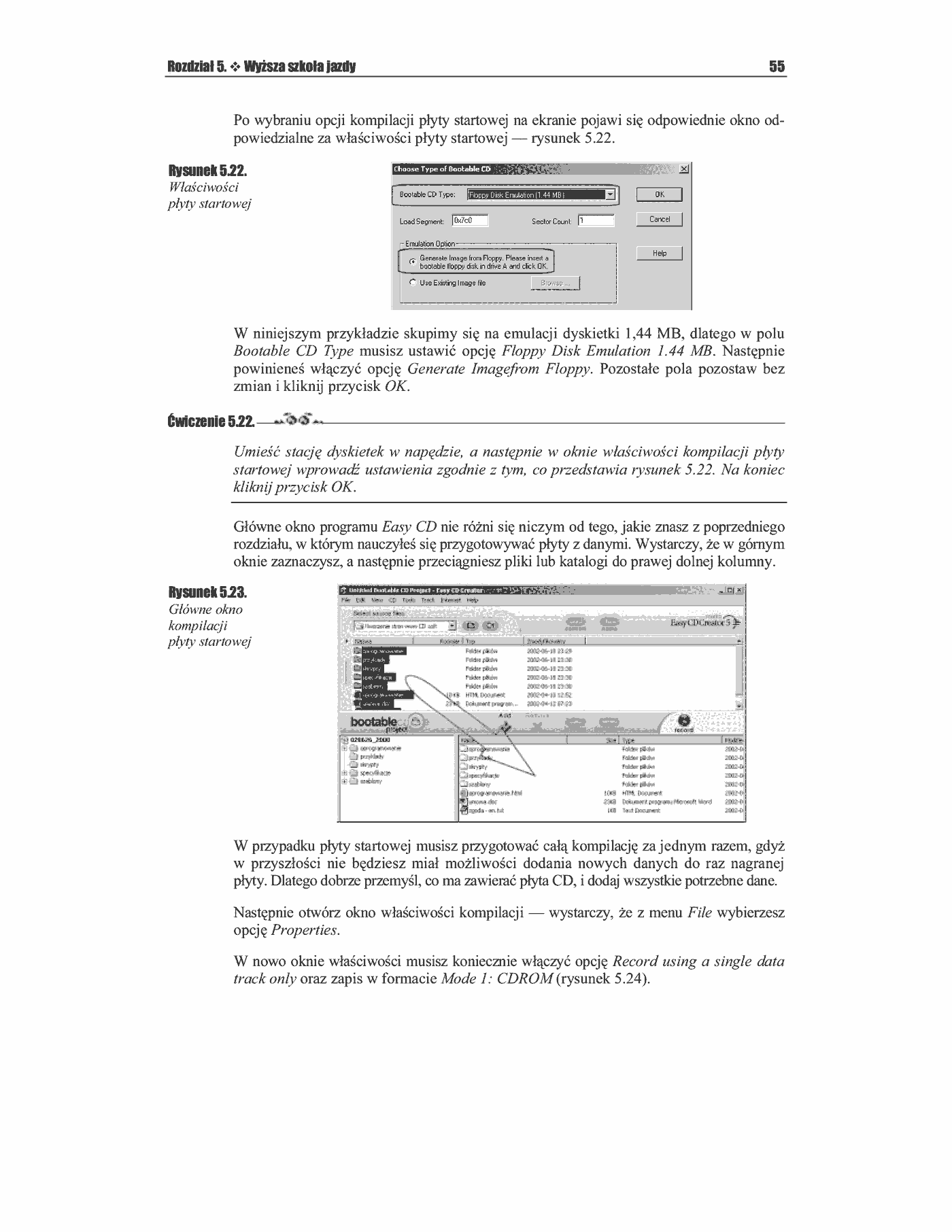 Fragment „Easy CD Creator. Nagrywanie płyt CD. Ćwiczenia praktyczne” — strona 19 z 25
