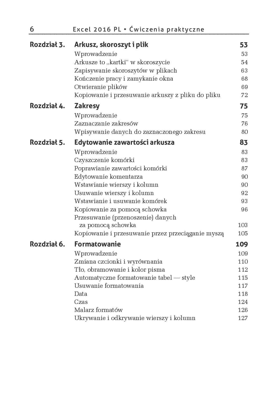 Fragment „Excel 2016 PL. Ćwiczenia praktyczne” — strona 4 z 18