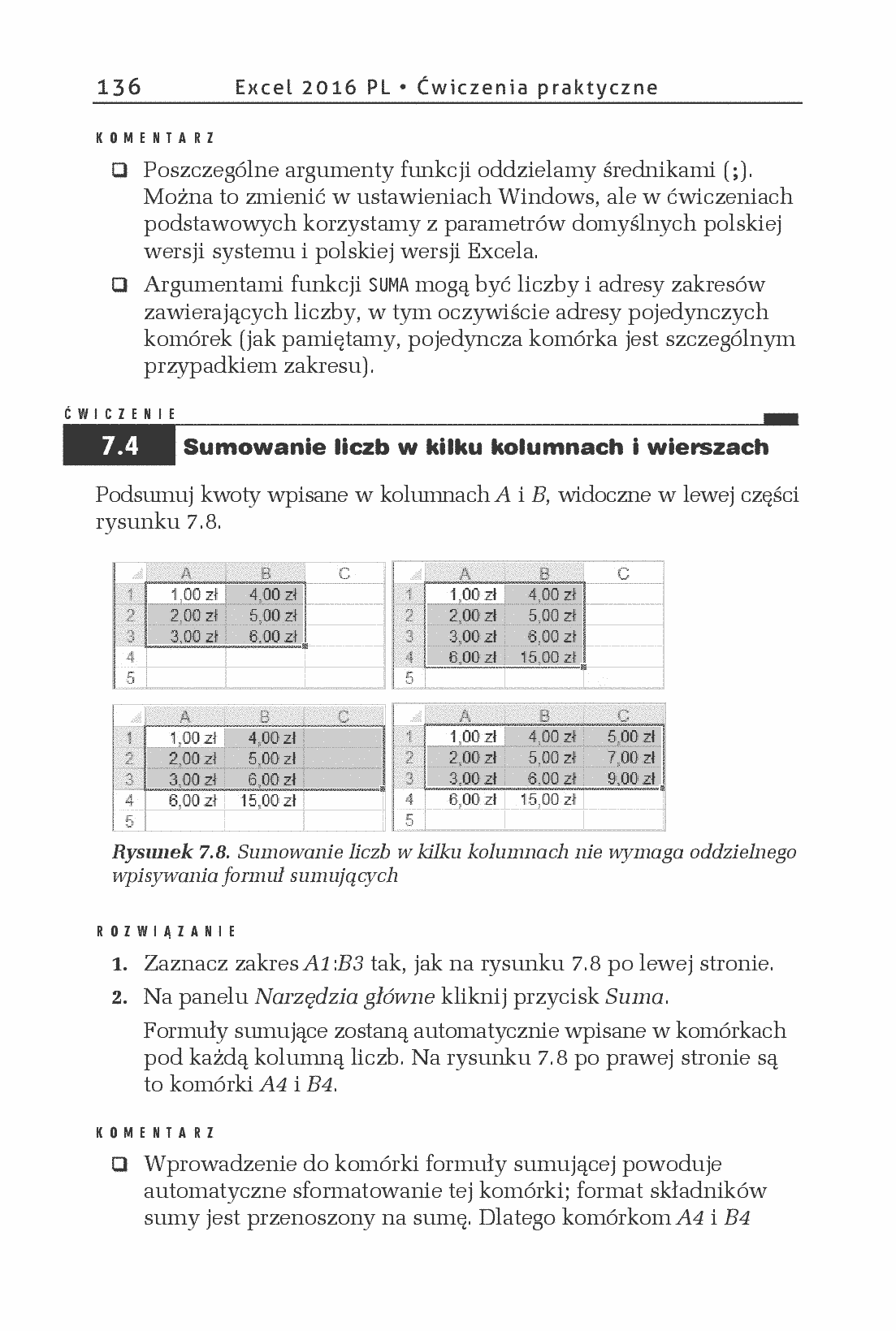 Fragment „Excel 2016 PL. Ćwiczenia praktyczne” — strona 12 z 18