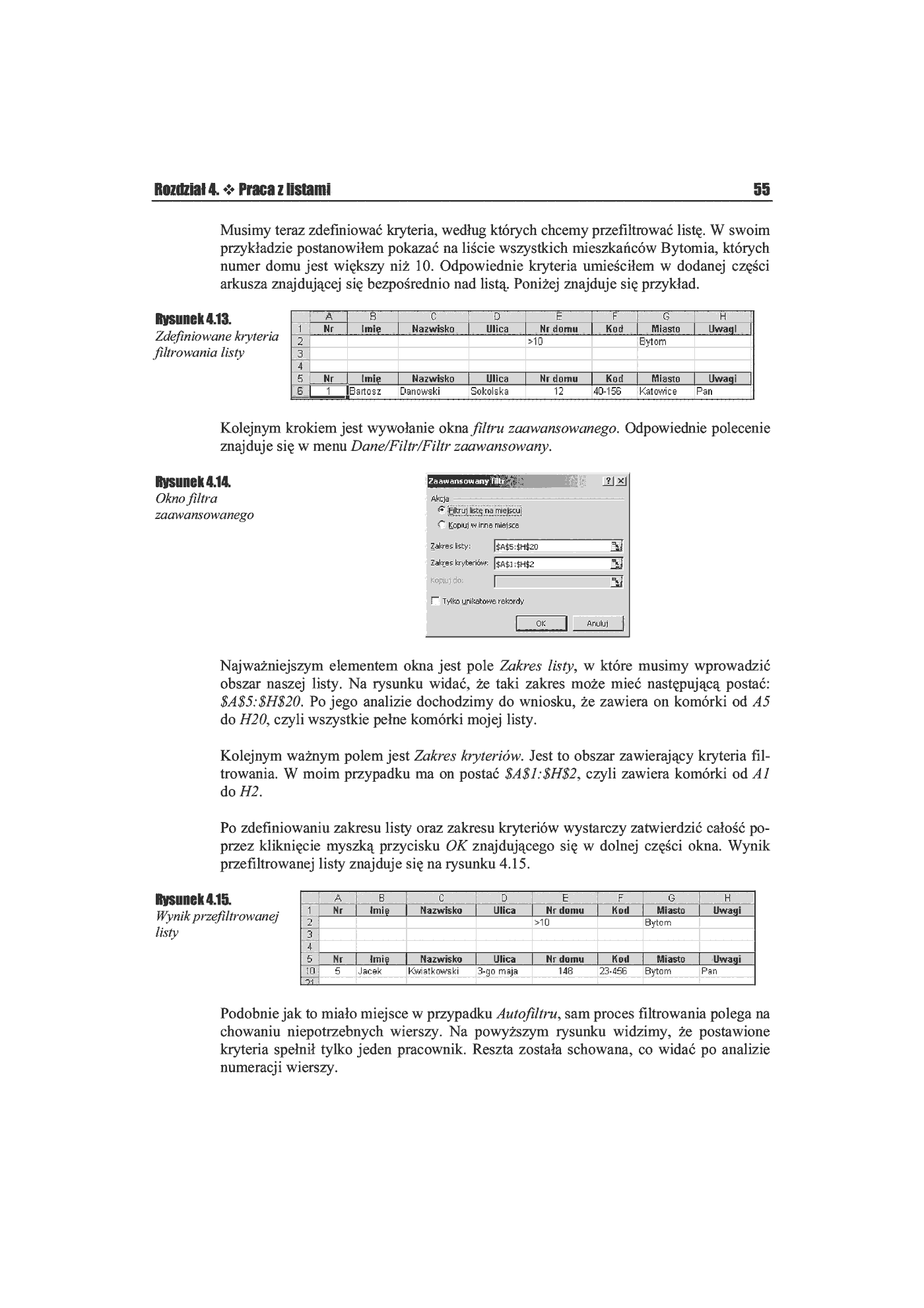 Fragment „MS Excel 2002/XP. Ćwiczenia praktyczne” — strona 13 z 14
