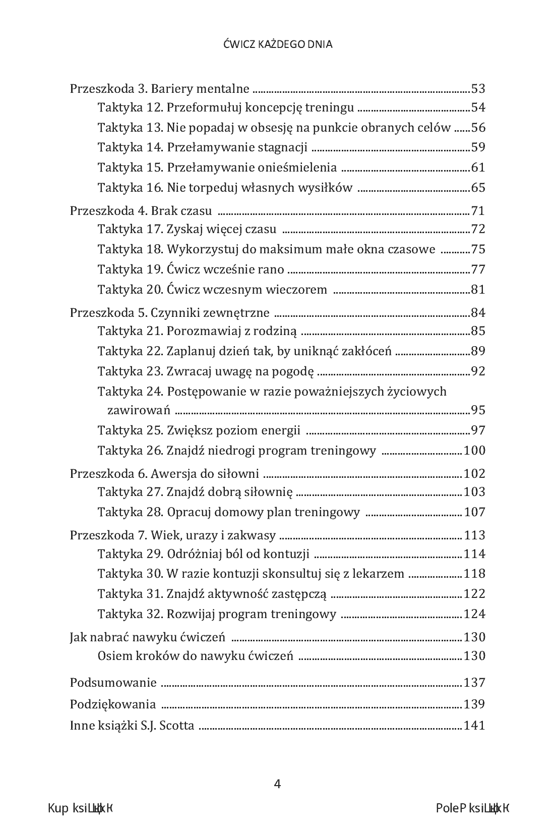Fragment „Ćwicz każdego dnia. 32 sposoby na kształtowanie nawyku trenowania (nawet jeśli nie lubisz ćwiczyć)” — strona 4 z 10