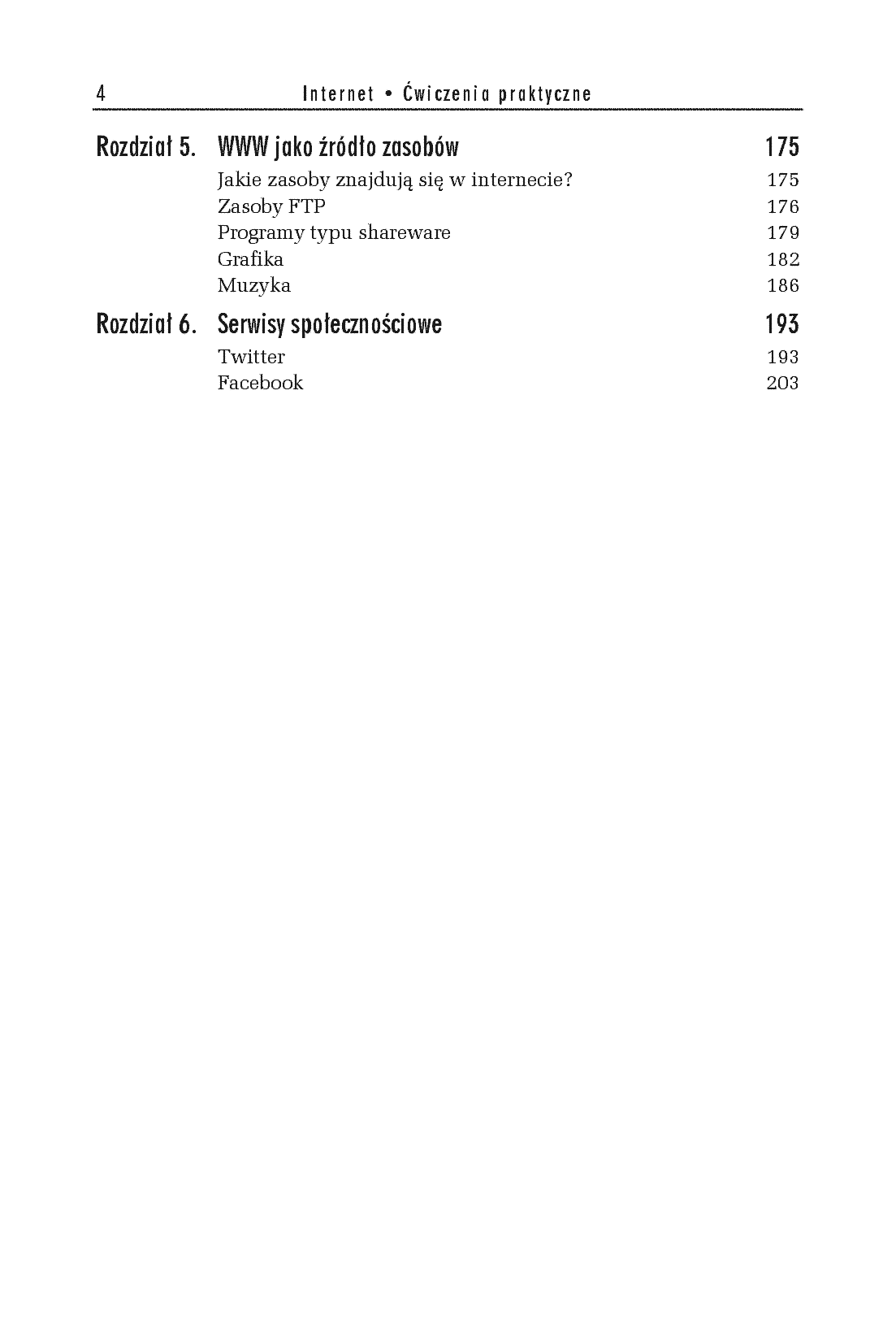 Fragment „Internet. Ćwiczenia praktyczne. Wydanie V” — strona 4 z 26