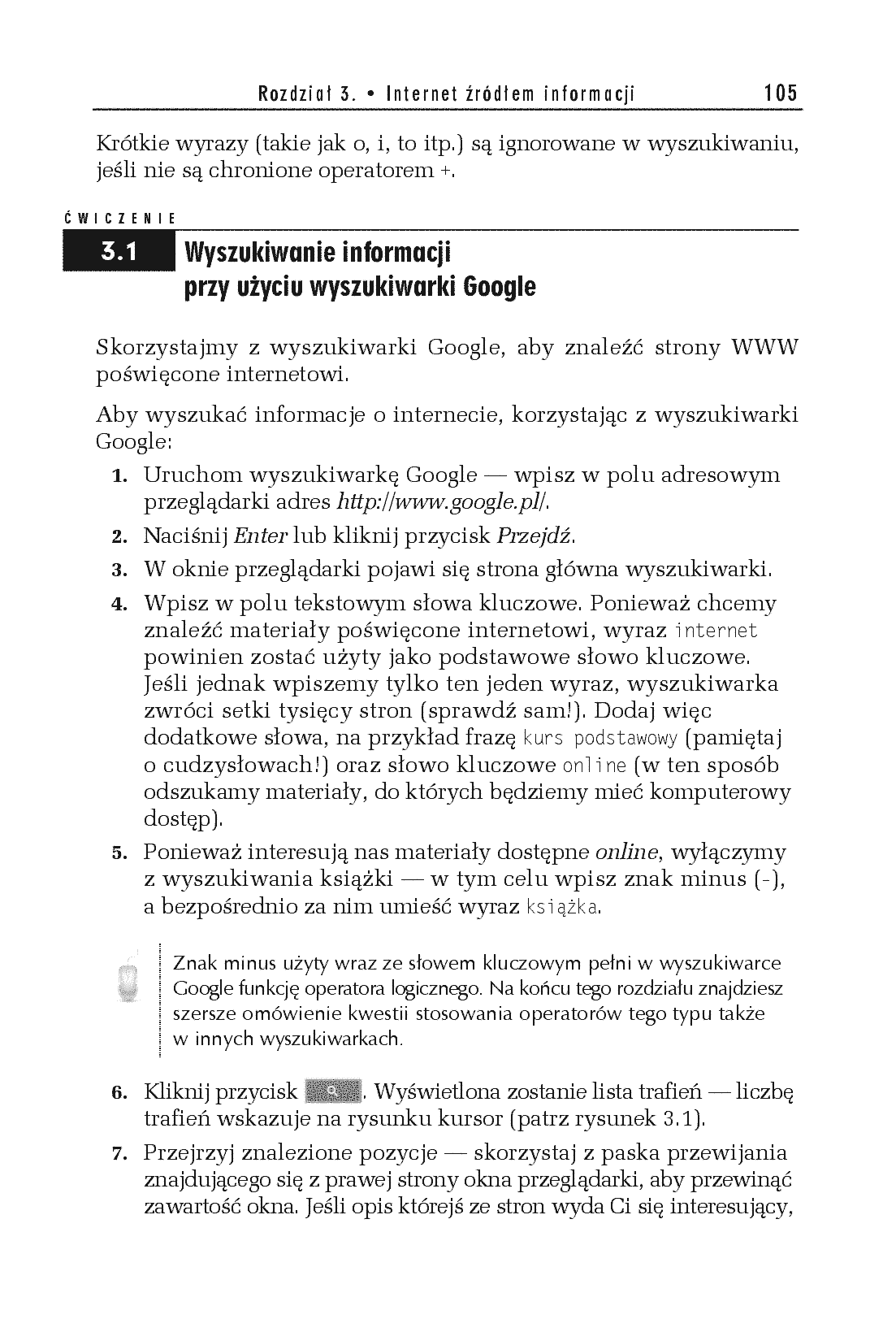 Fragment „Internet. Ćwiczenia praktyczne. Wydanie V” — strona 9 z 26