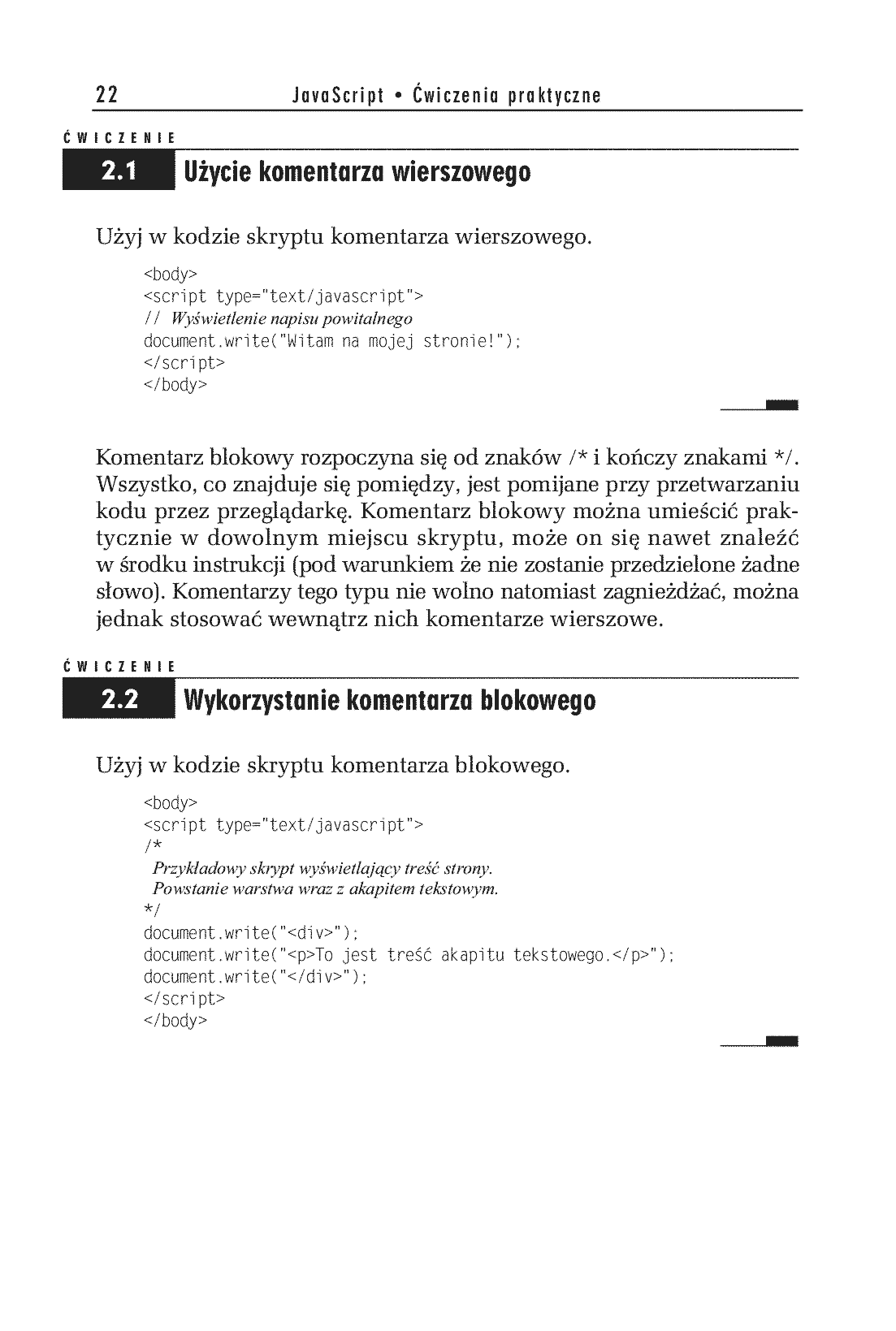 Fragment „JavaScript. Ćwiczenia praktyczne. Wydanie III” — strona 8 z 30
