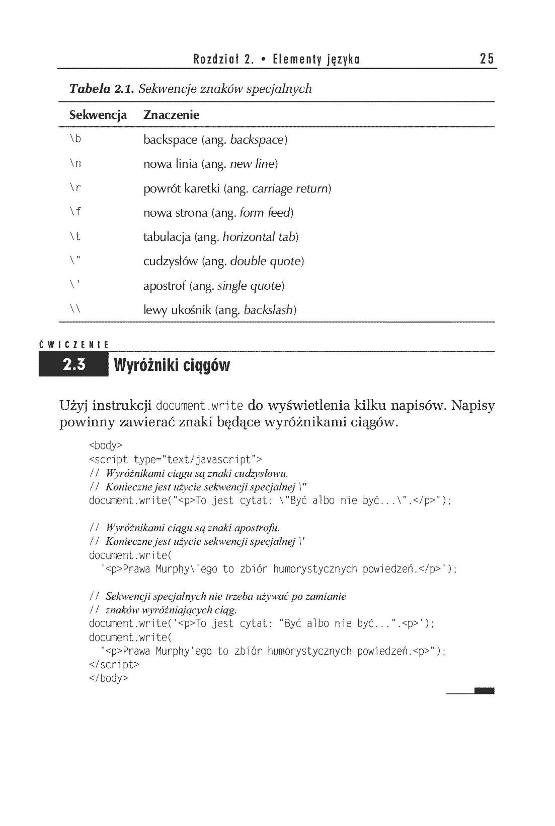 Fragment „JavaScript. Ćwiczenia praktyczne. Wydanie III” — strona 11 z 30