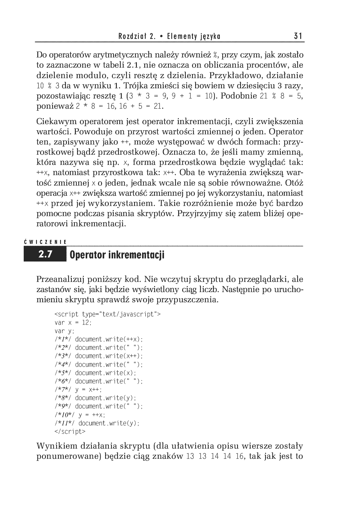 Fragment „JavaScript. Ćwiczenia praktyczne. Wydanie III” — strona 17 z 30