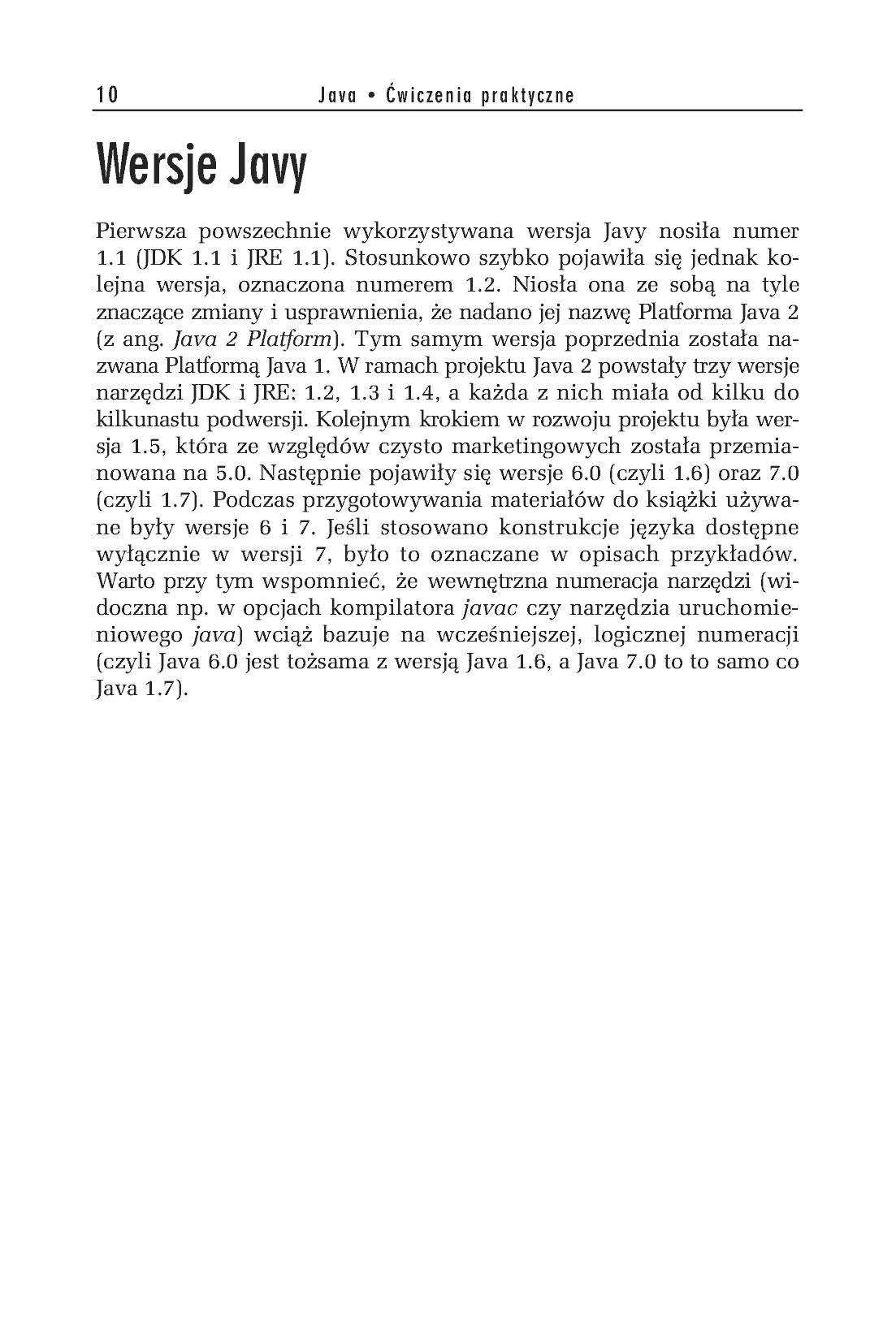 Fragment „Java. Ćwiczenia praktyczne. Wydanie III” — strona 9 z 10
