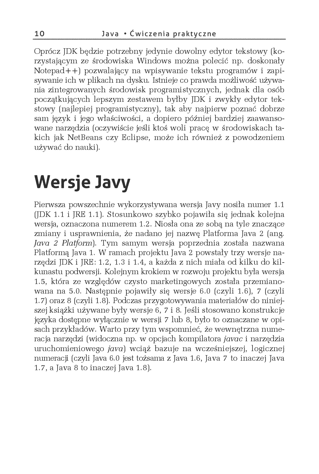 Fragment „Java. Ćwiczenia praktyczne. Wydanie IV” — strona 10 z 12