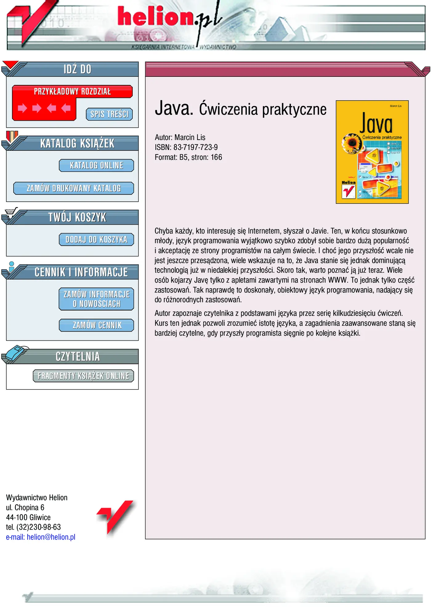 Fragment „Java. Ćwiczenia praktyczne” — strona 1 z 10