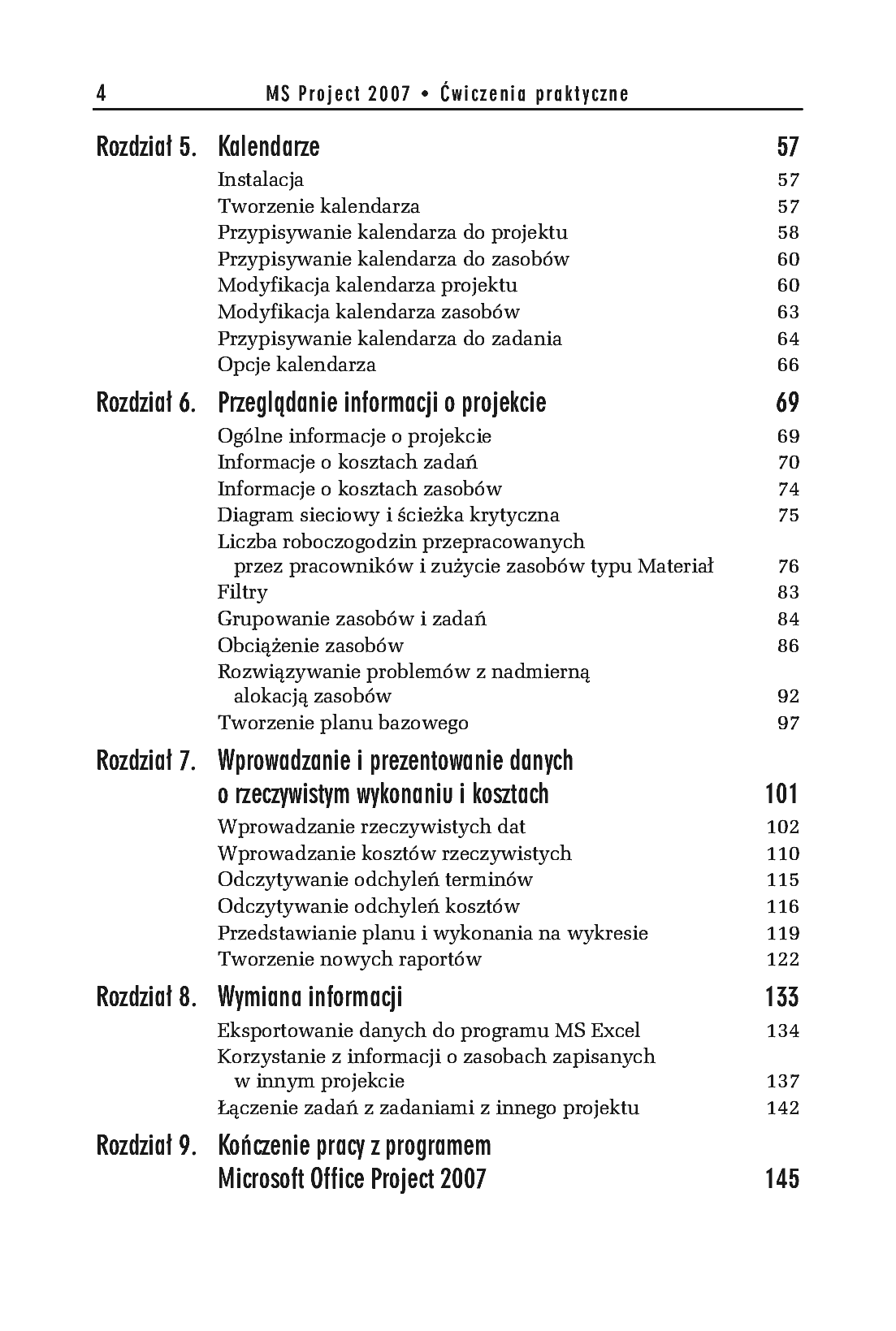 Fragment „MS Project 2007. Ćwiczenia praktyczne” — strona 3 z 30