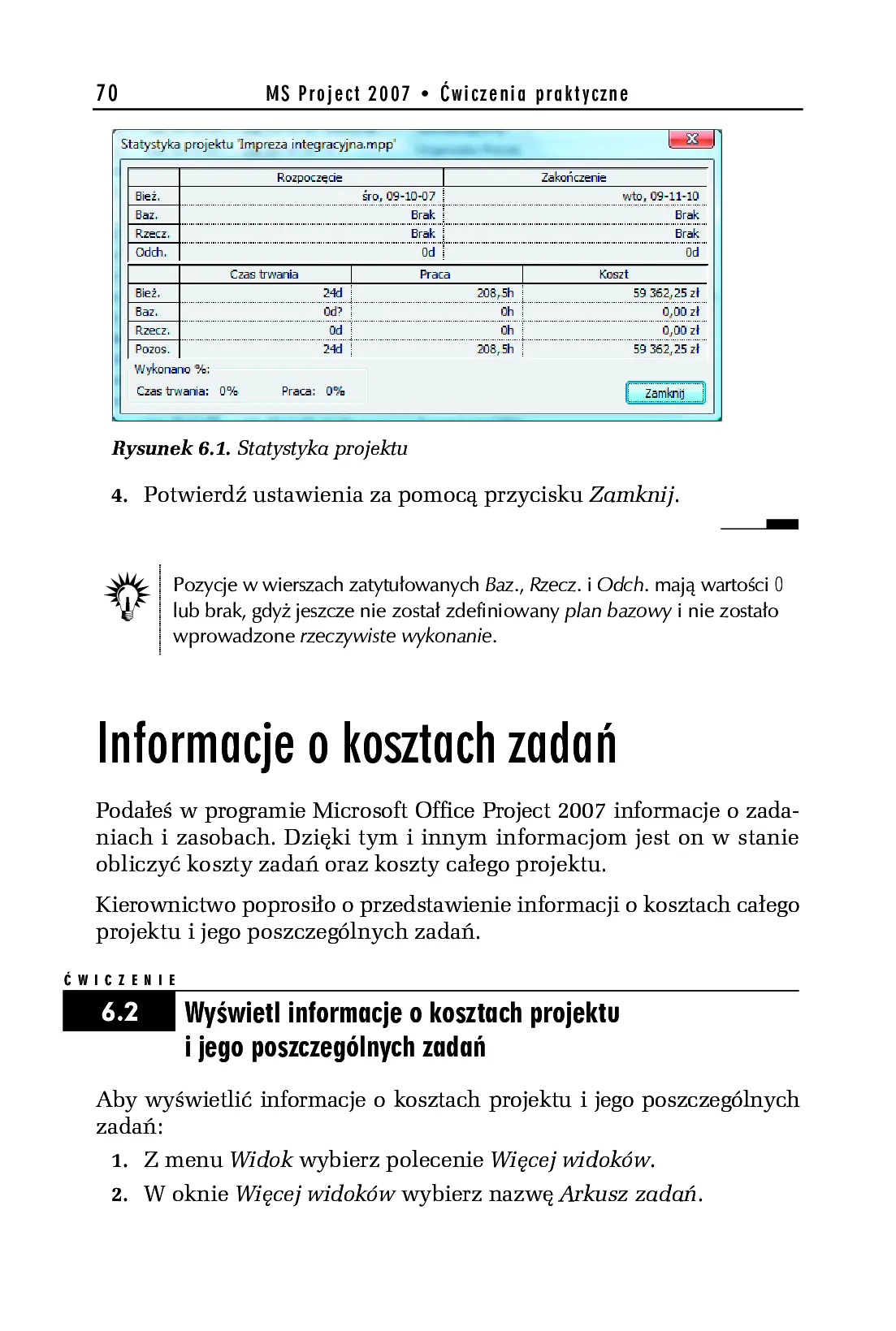 Fragment „MS Project 2007. Ćwiczenia praktyczne” — strona 5 z 30