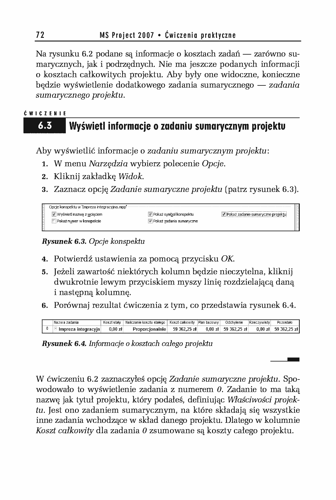 Fragment „MS Project 2007. Ćwiczenia praktyczne” — strona 7 z 30