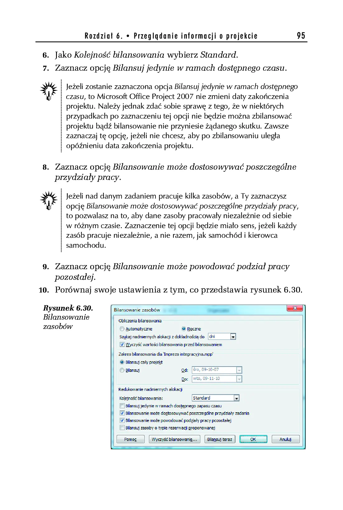 Fragment „MS Project 2007. Ćwiczenia praktyczne” — strona 30 z 30