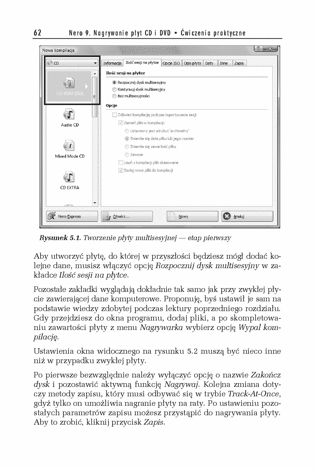 Fragment „Nero 9. Nagrywanie płyt CD i DVD. Ćwiczenia praktyczne” — strona 5 z 28